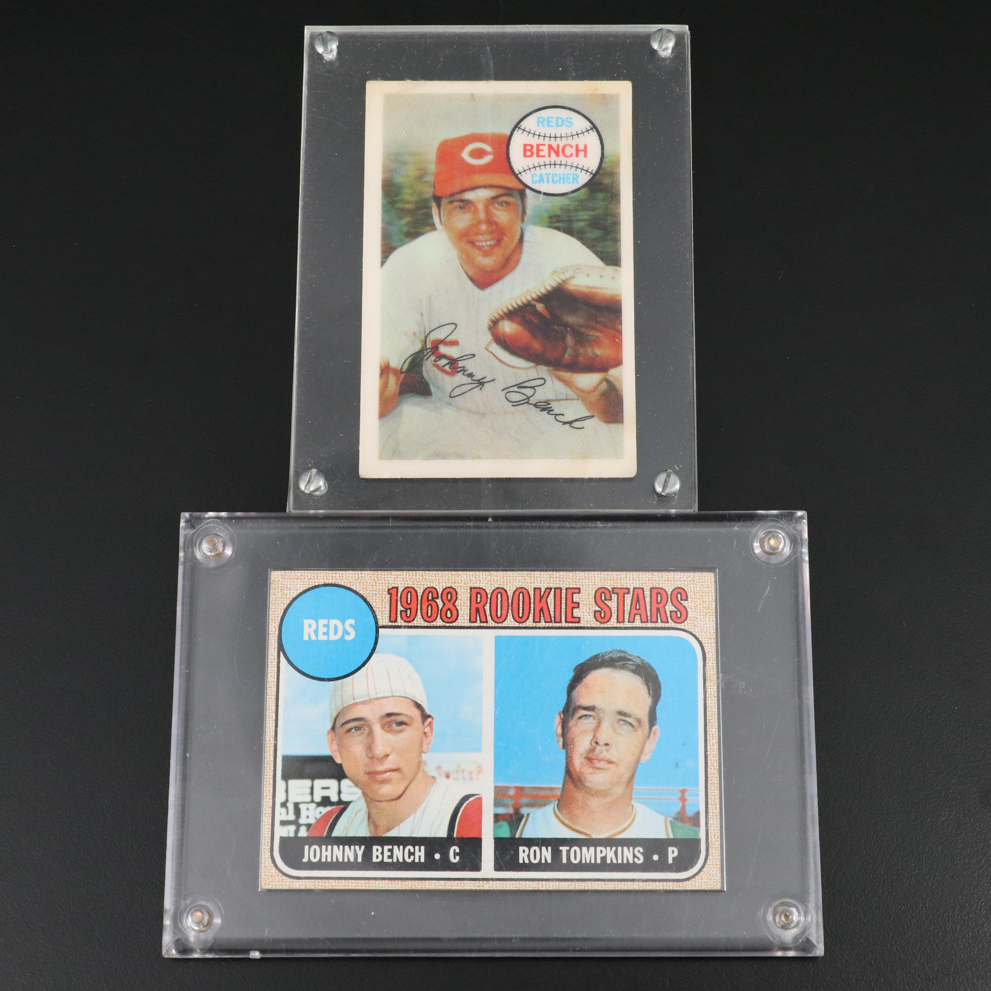 1968 Topps Johnny Bench Cincinnati Reds Rookie Baseball Card with More