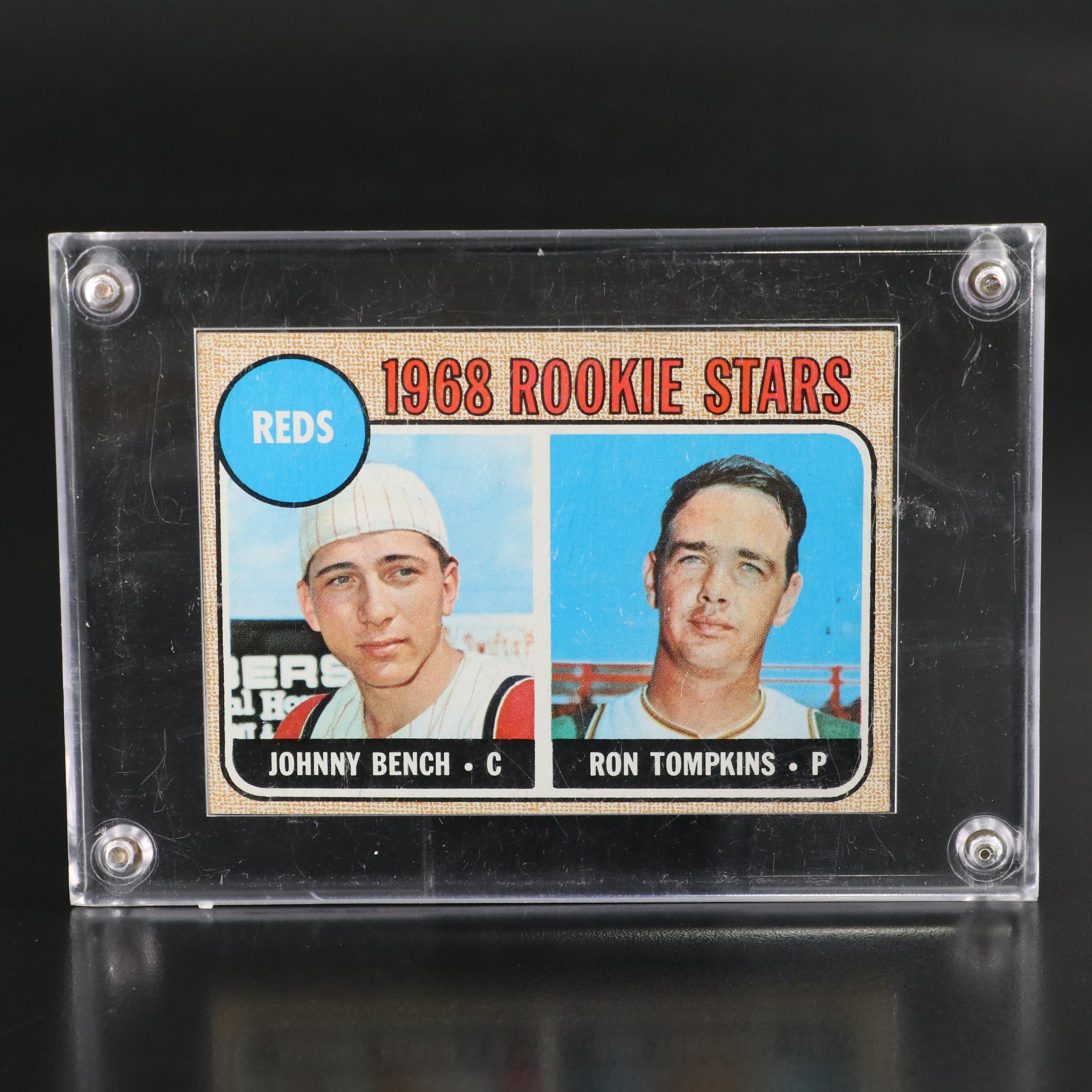 1968 Topps Johnny Bench Cincinnati Reds Rookie Baseball Card with More