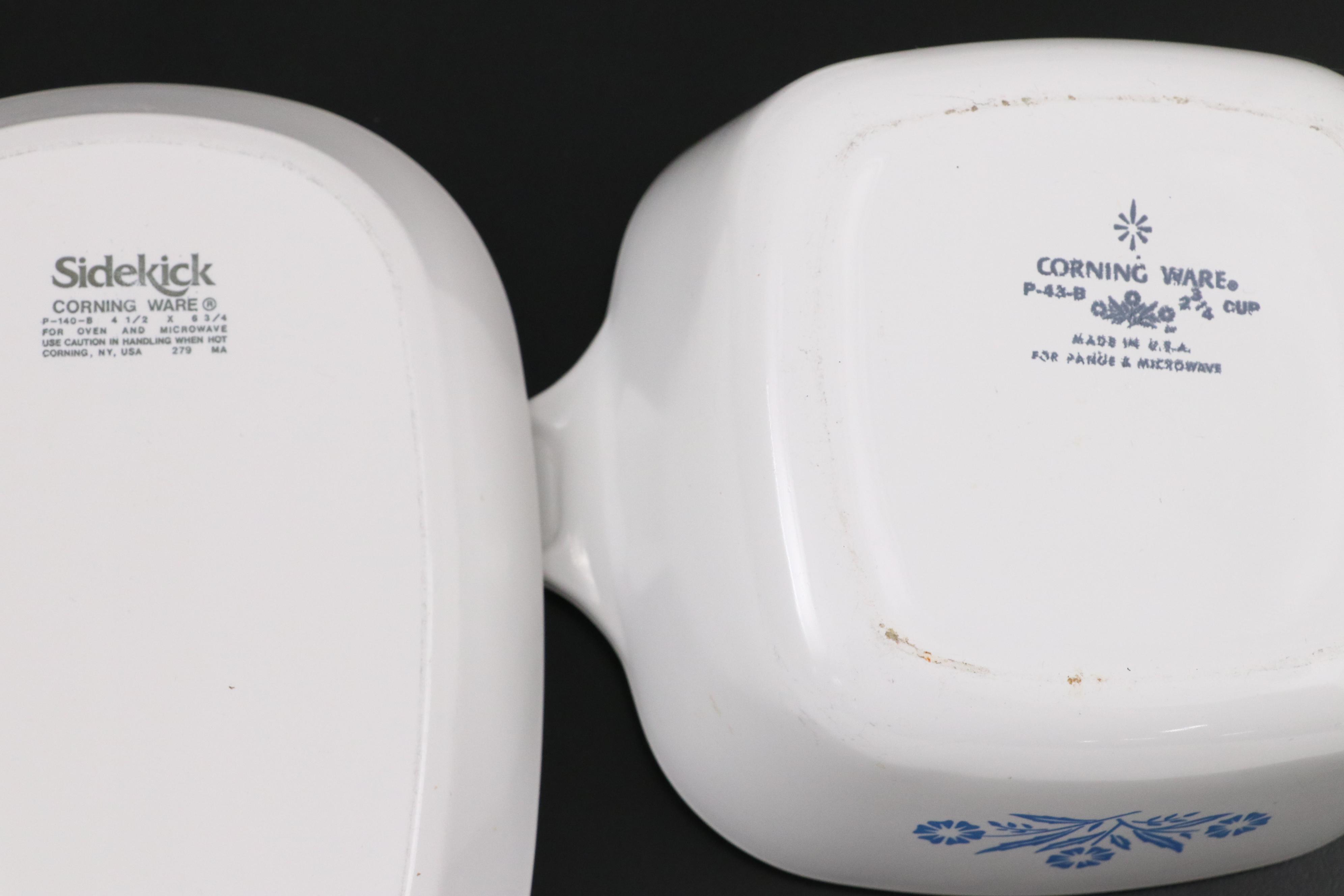 Corning Ware "Cornflower Blue" and "Spice of Life" Bakeware and Canisters