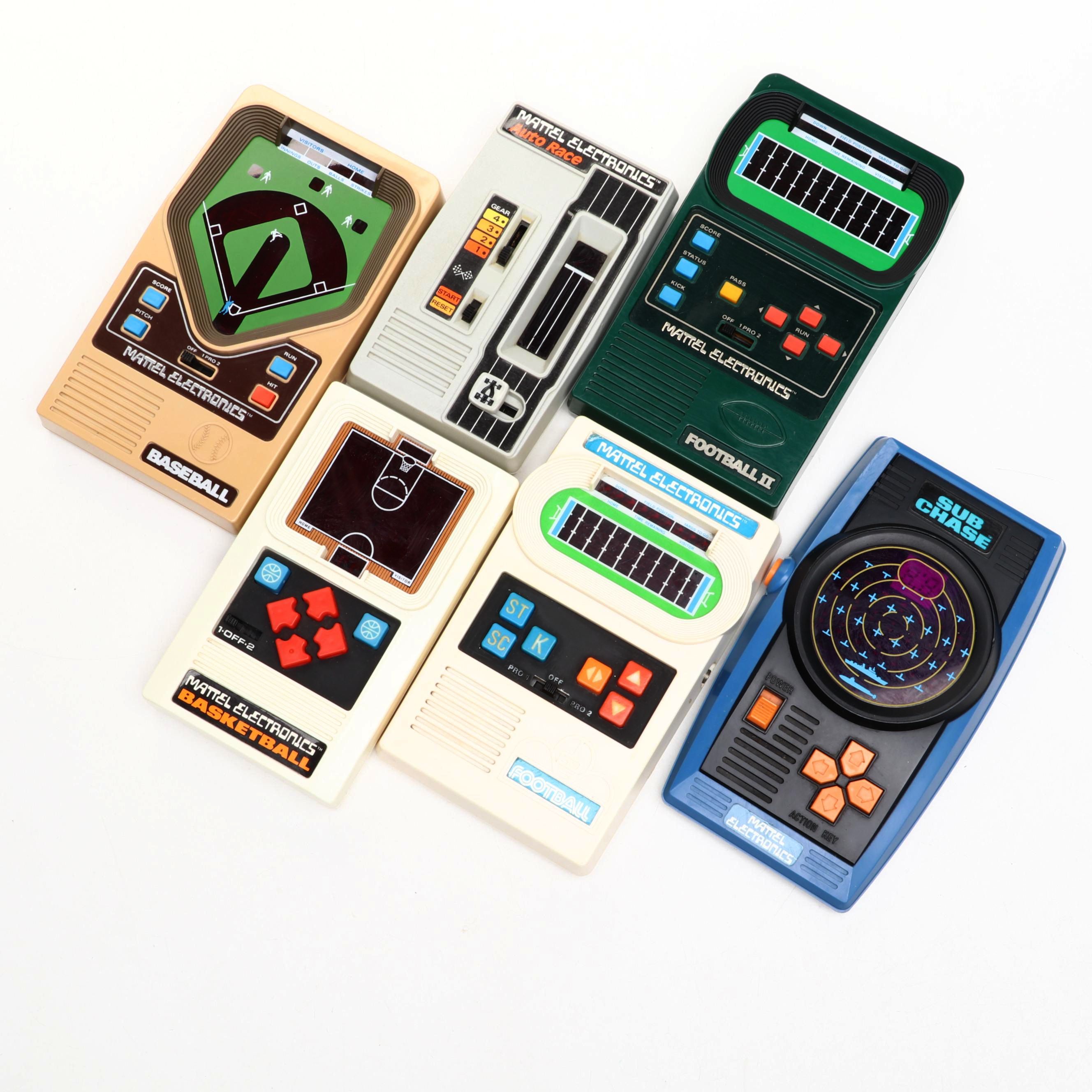 Mattel Electronics Football, Basketball, Baseball, Sub Chase and More Games