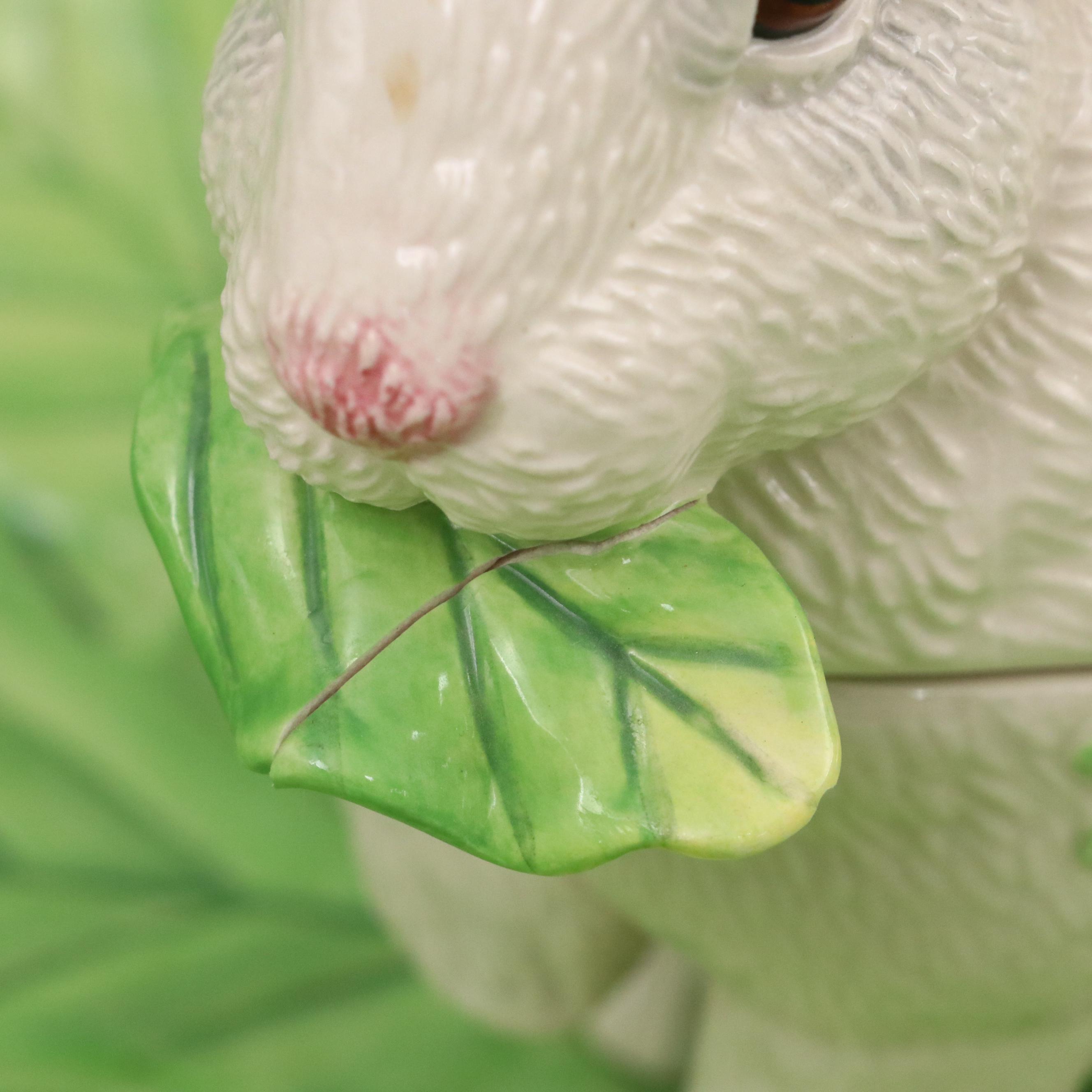 Fitz & Floyd "Le Lapin" Ceramic Soup Tureen and Other Serveware