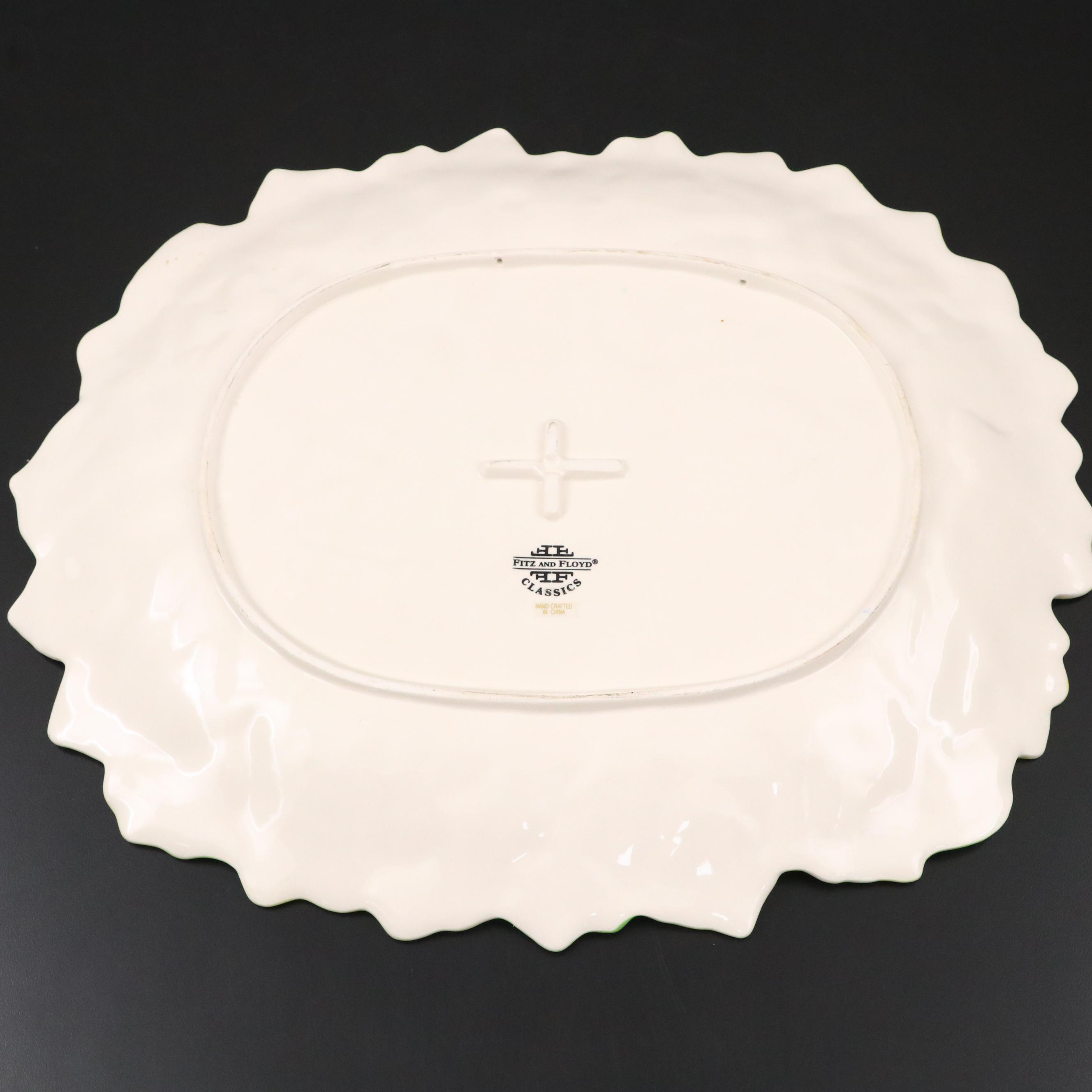 Fitz & Floyd "Le Lapin" Ceramic Soup Tureen and Other Serveware