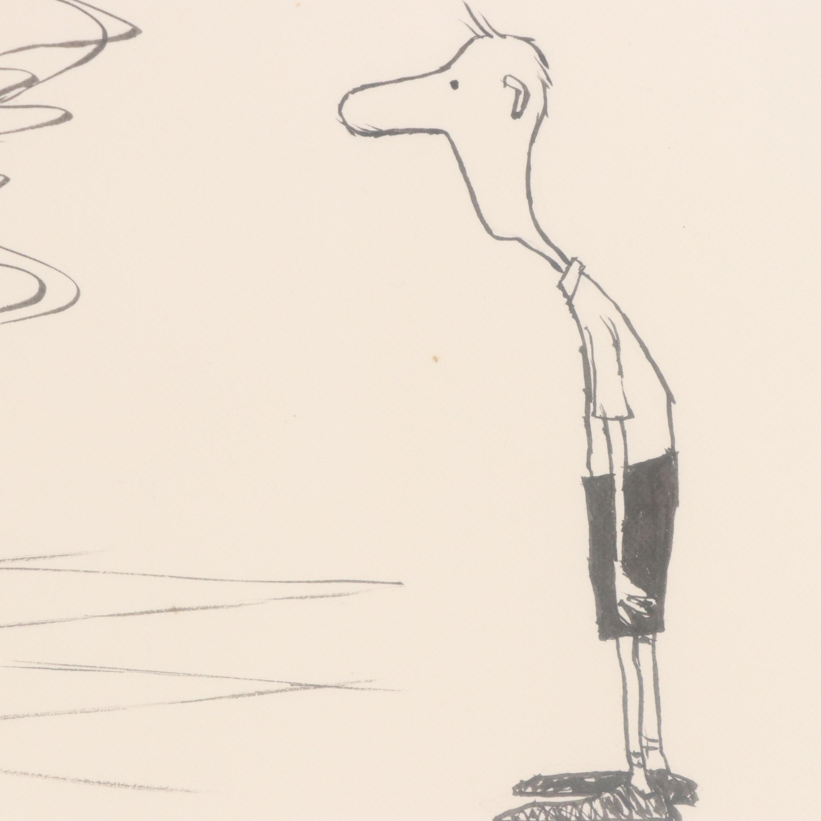 Jim Borgman Ink Cartoon Illustration for the Cincinnati Enquirer, 1989