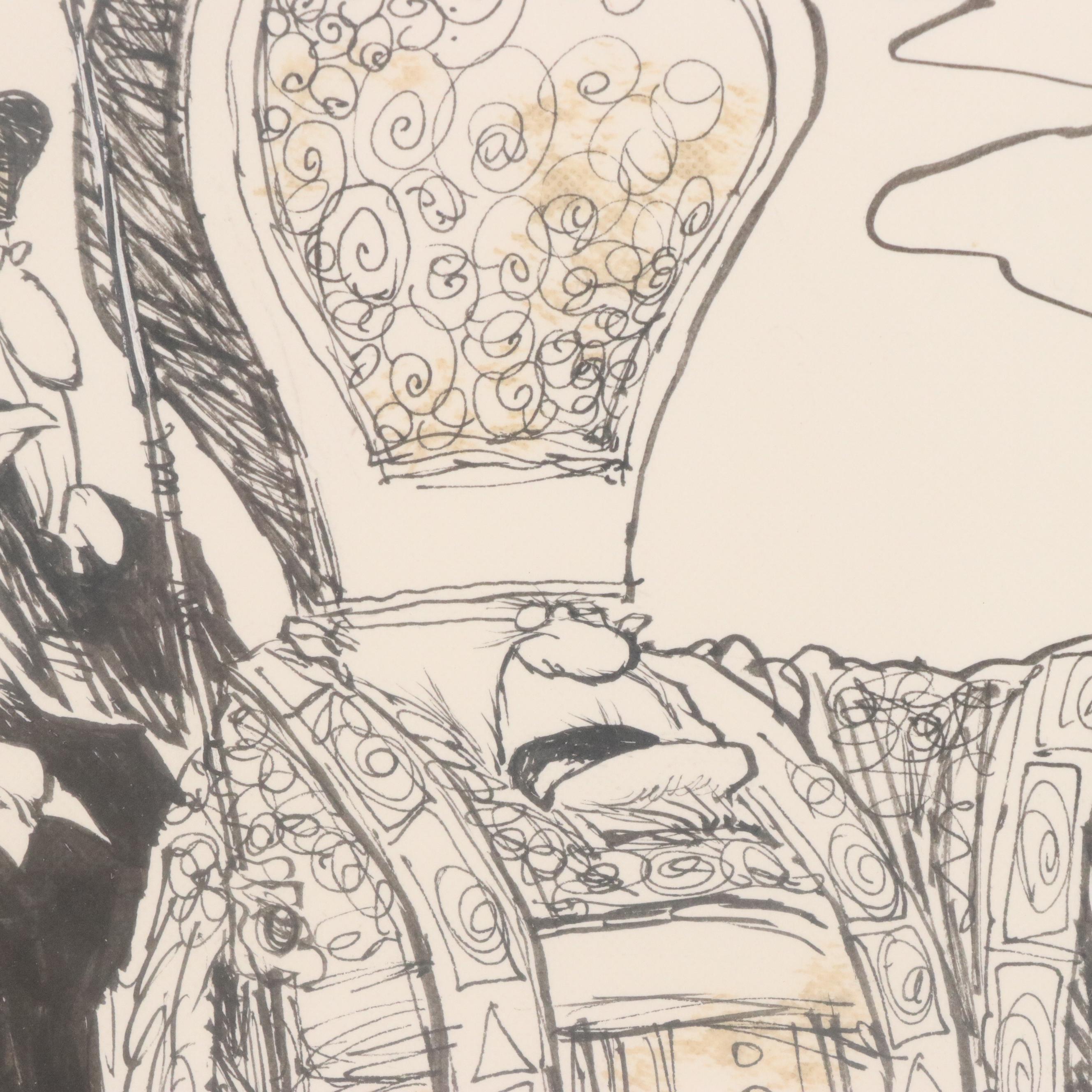 Jim Borgman Ink Cartoon Illustration for the Cincinnati Enquirer, 1989