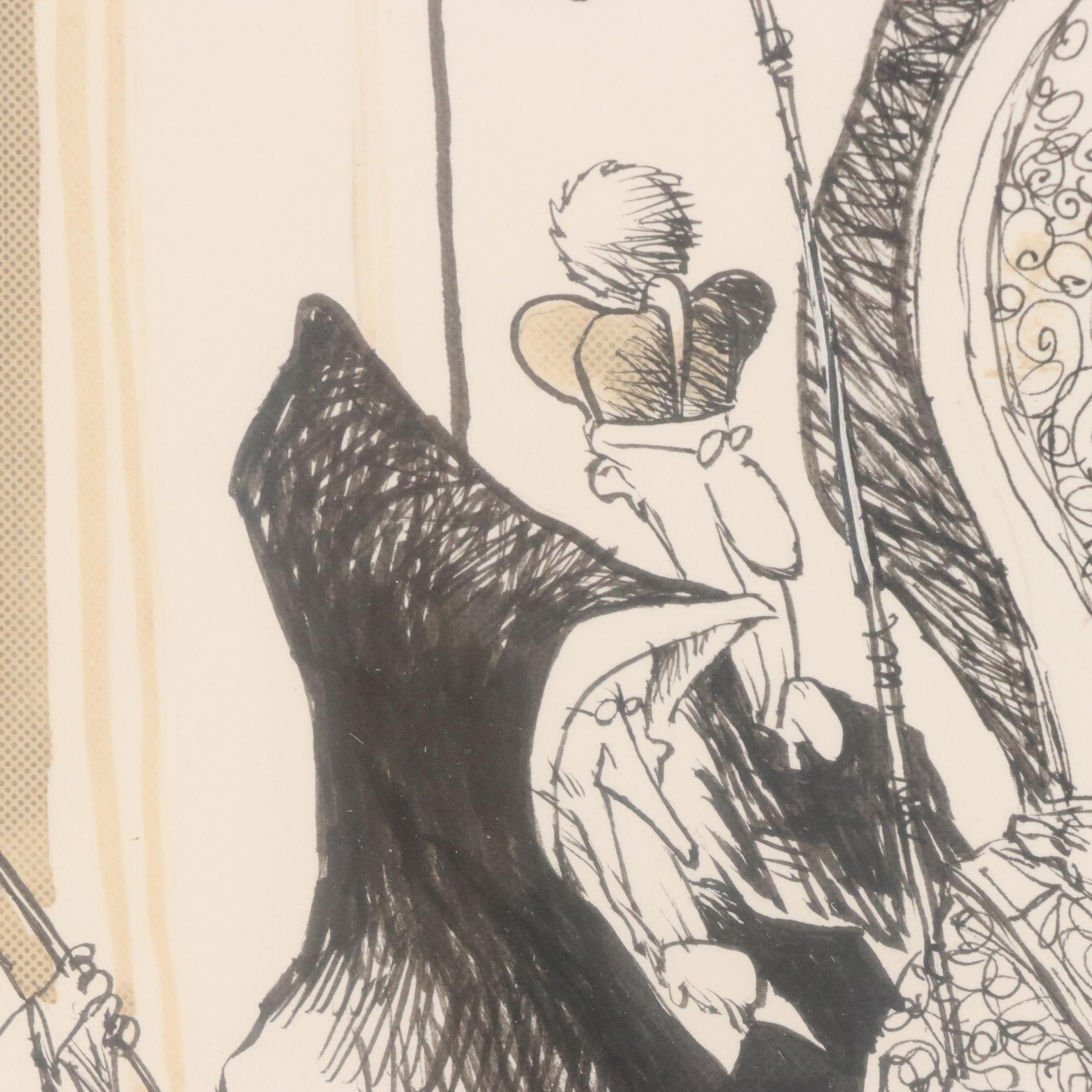 Jim Borgman Ink Cartoon Illustration for the Cincinnati Enquirer, 1989