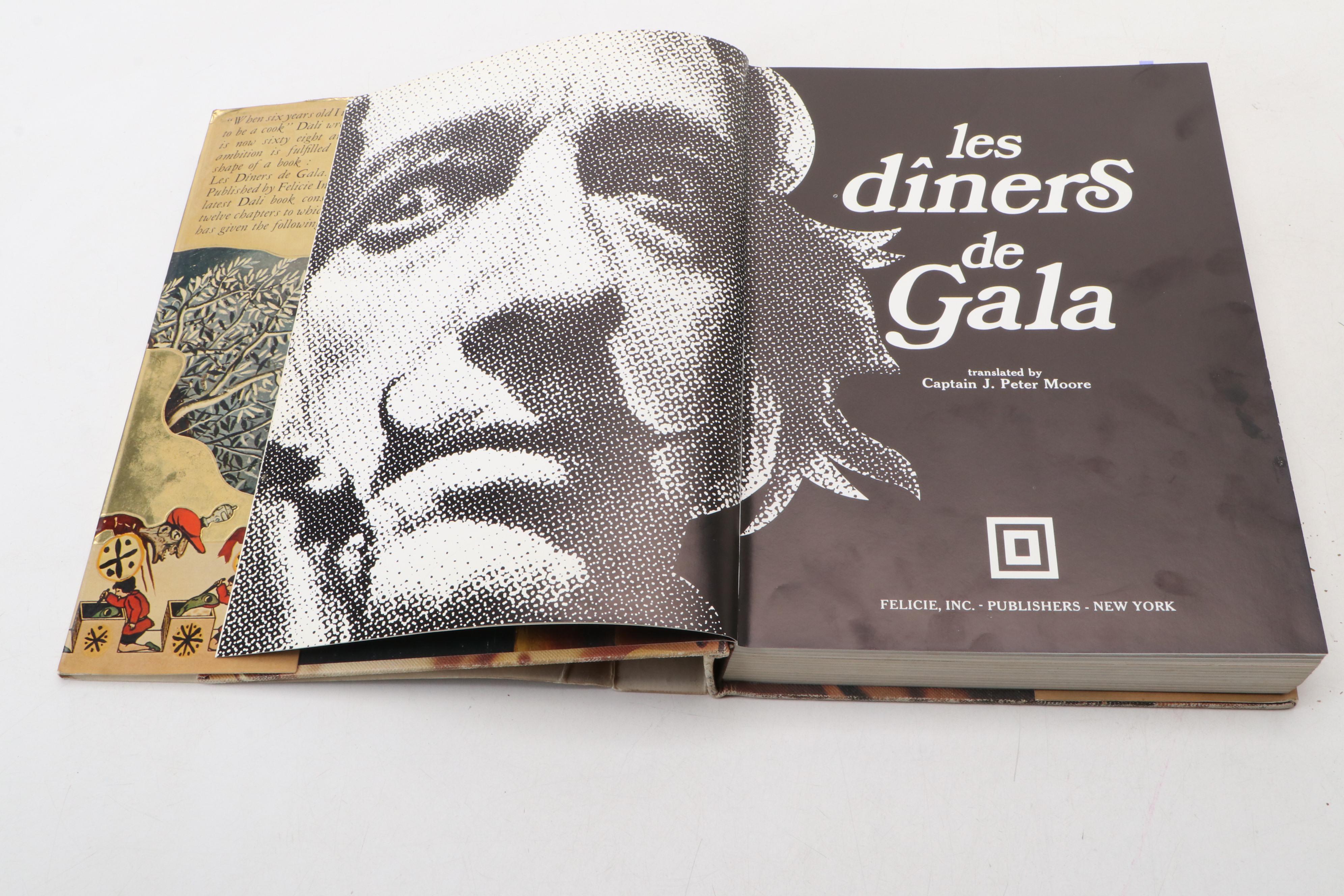Illustrated First Edition "Les dîners de Gala" by Salvador Dalí, 1973