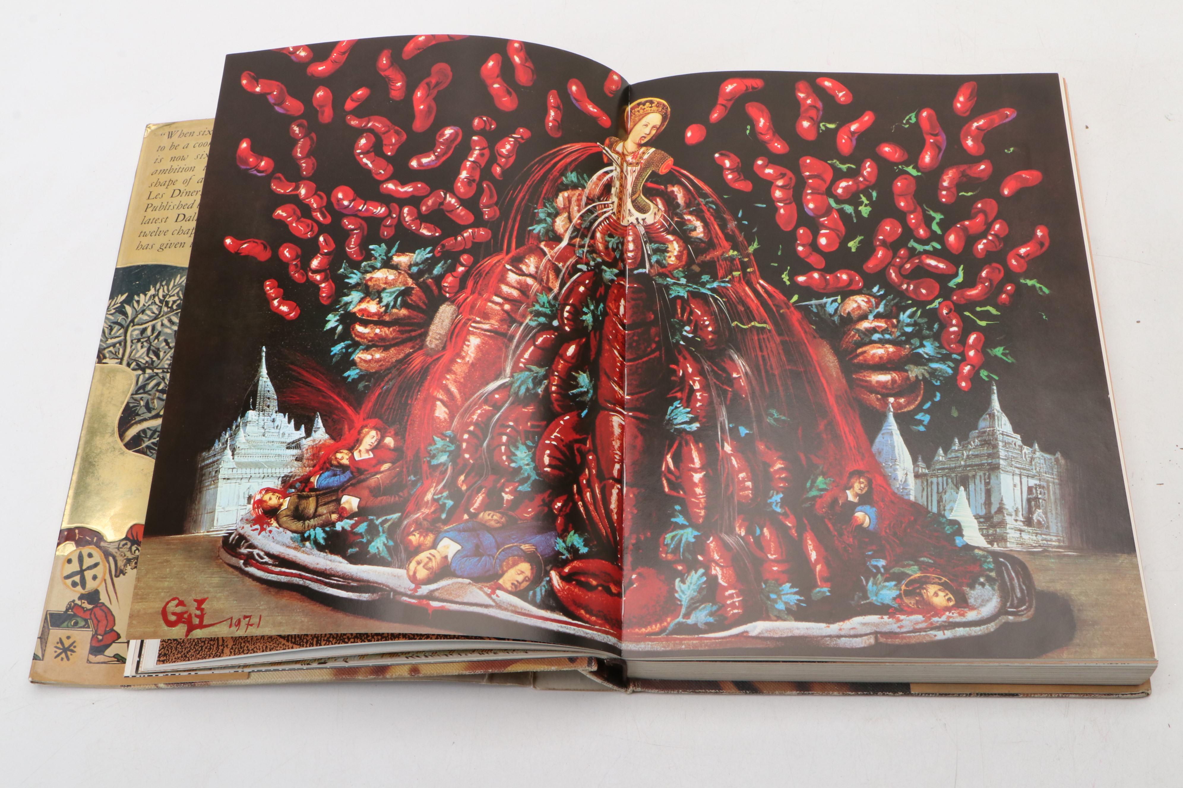 Illustrated First Edition "Les dîners de Gala" by Salvador Dalí, 1973