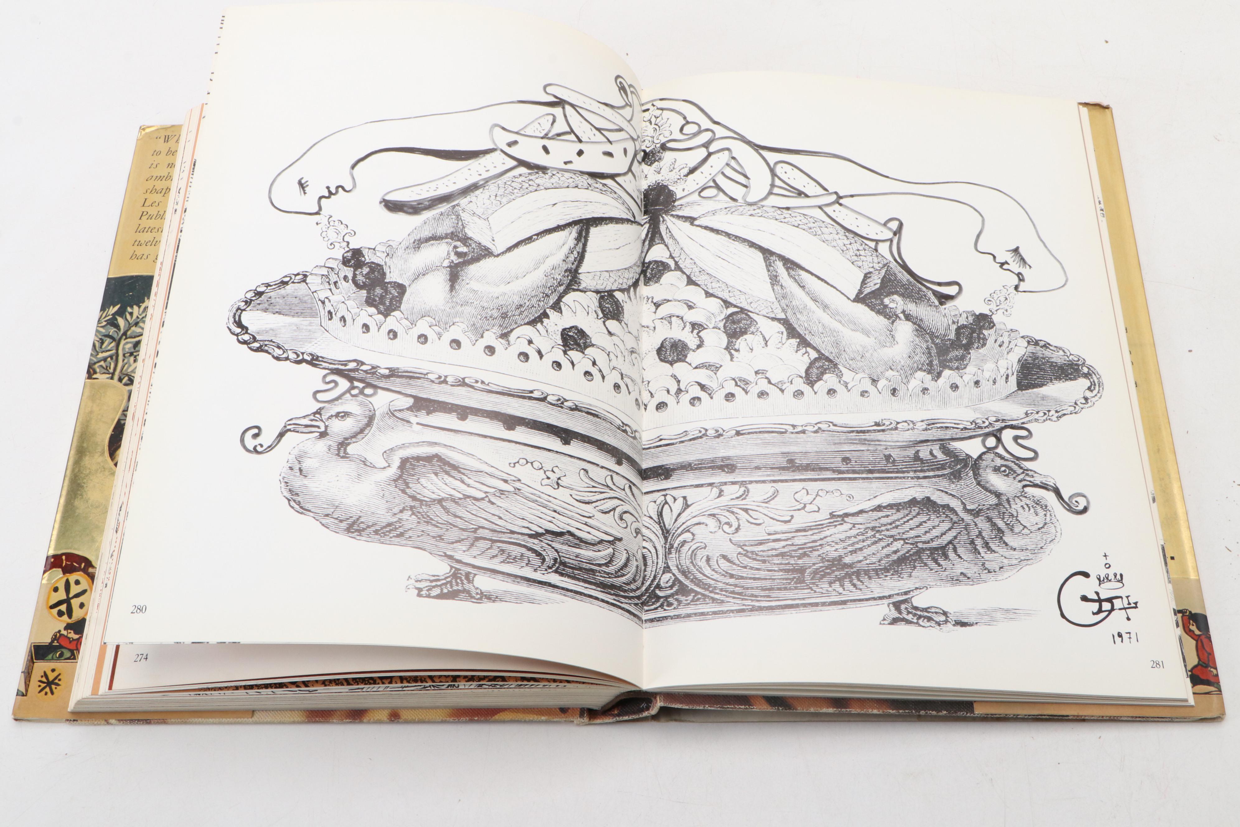 Illustrated First Edition "Les dîners de Gala" by Salvador Dalí, 1973