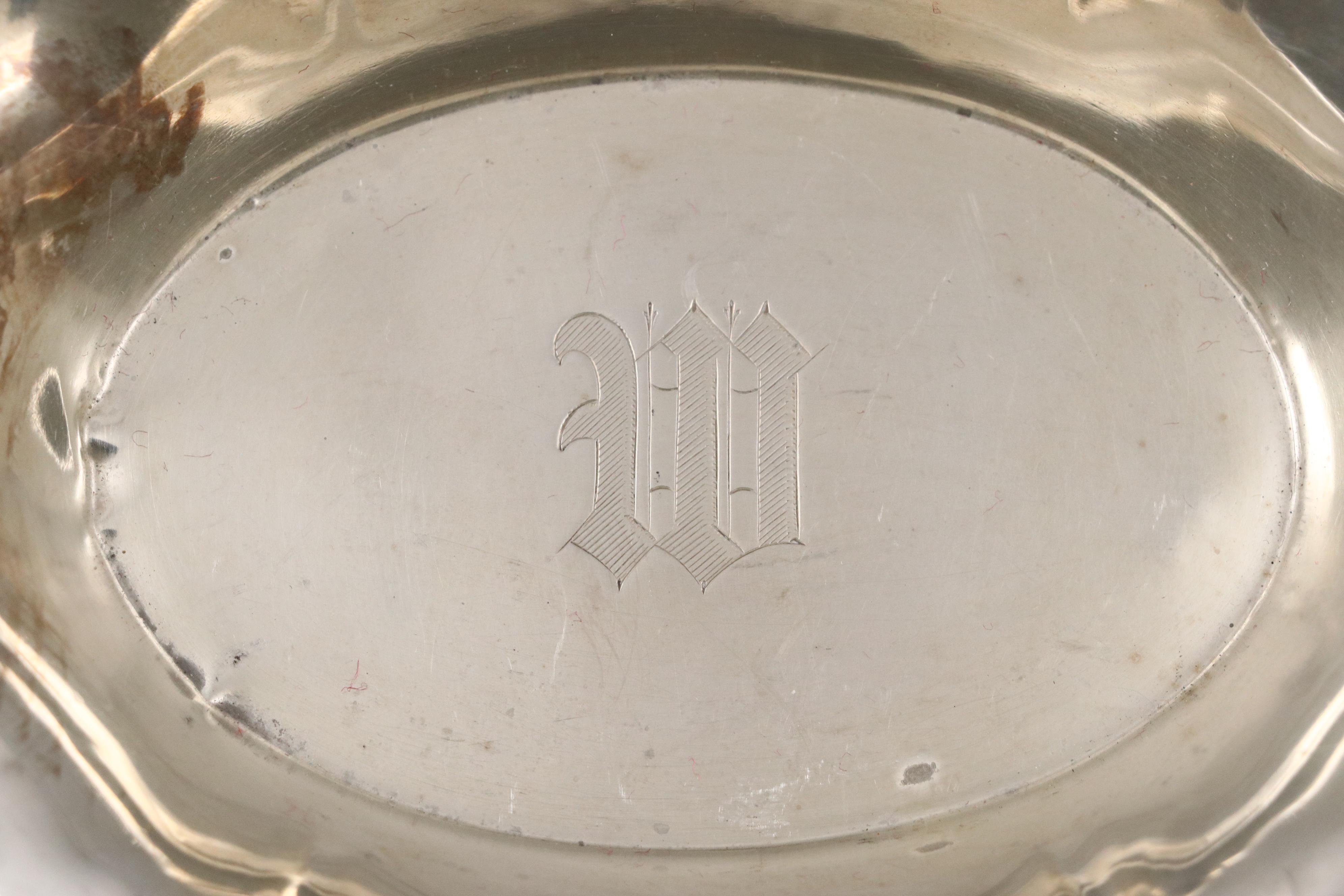 Frank M. Whiting Sterling Silver Creamer and Sugar Bowl with Other Tableware