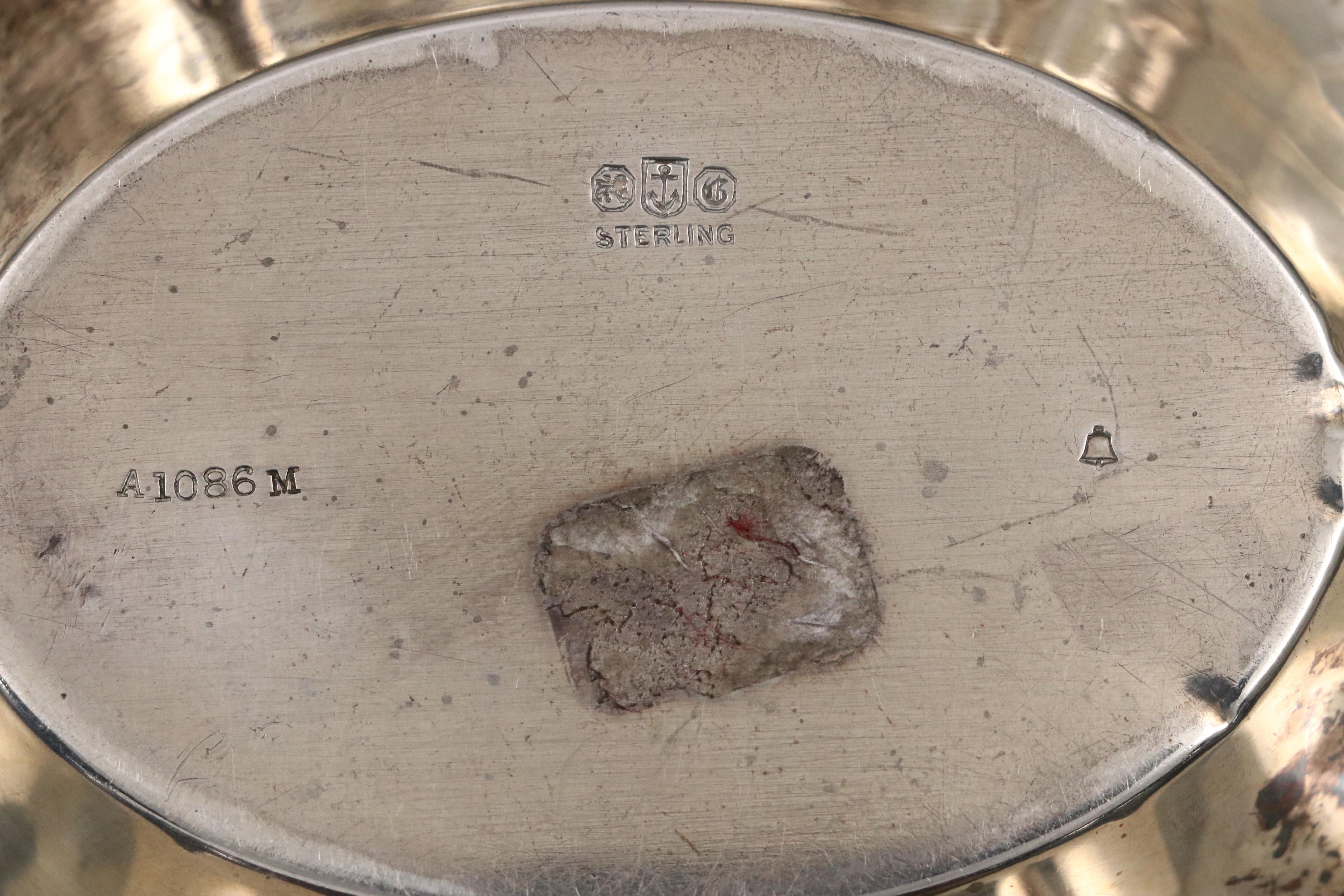 Frank M. Whiting Sterling Silver Creamer and Sugar Bowl with Other Tableware