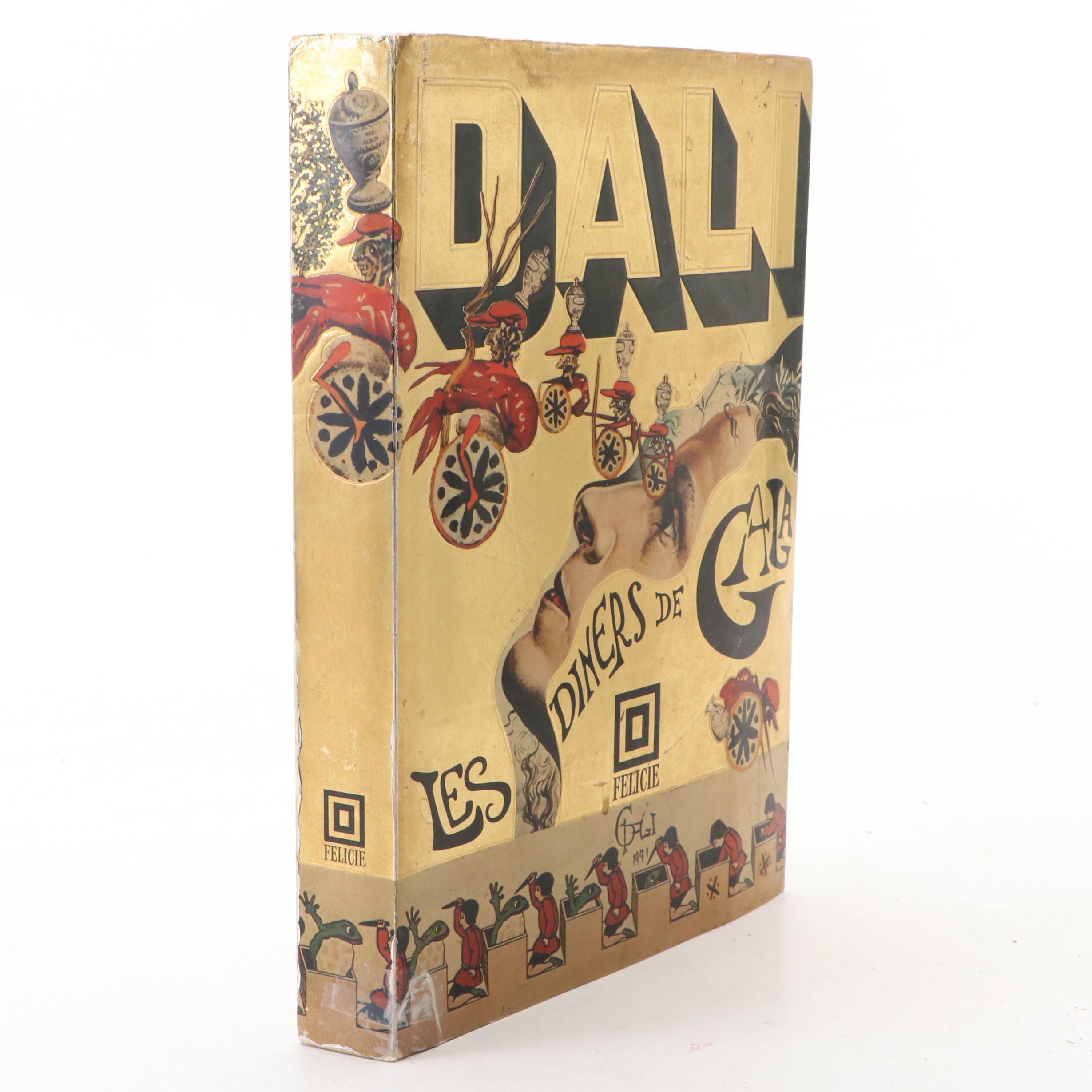 Illustrated First Edition "Les dîners de Gala" by Salvador Dalí, 1973