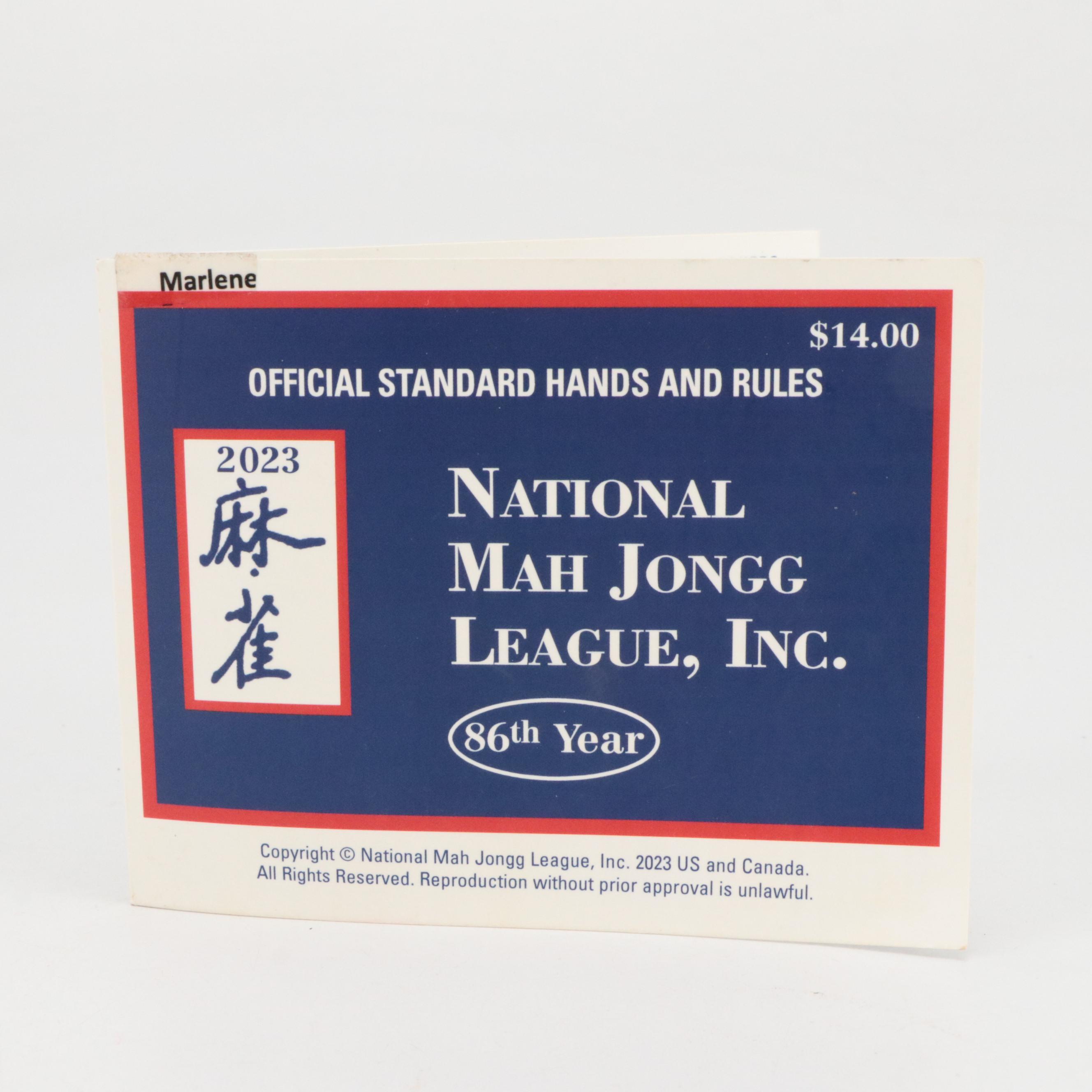 National Mah Jongg League Inc. Plastic Mahjong Set and More