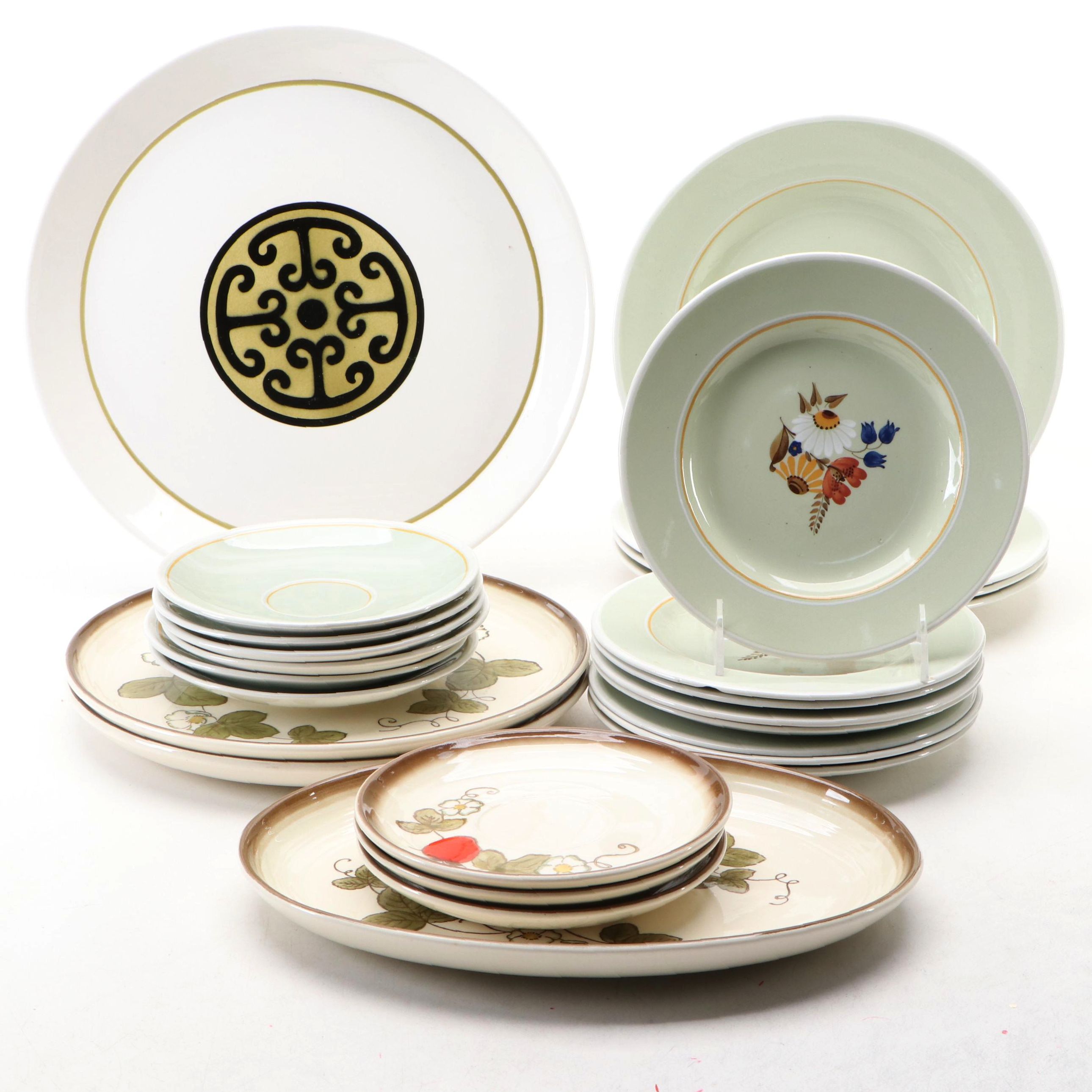 Mikasa "Duplex," Metlox "Poppytrail," and More Ceramic Dinnerware