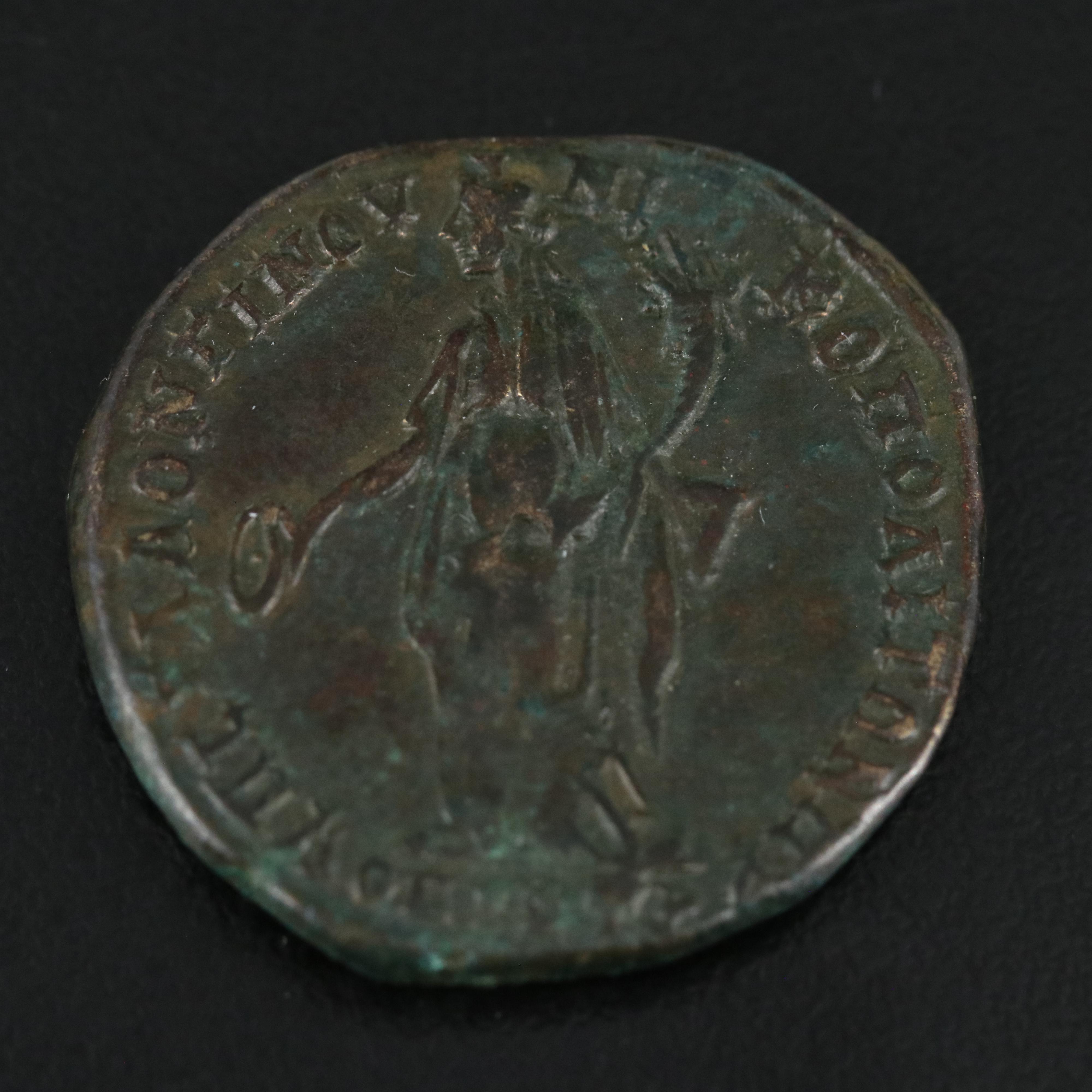 Ancient Roman Provincial Æ27 Coin of Macrinus, ca. 218 A.D.