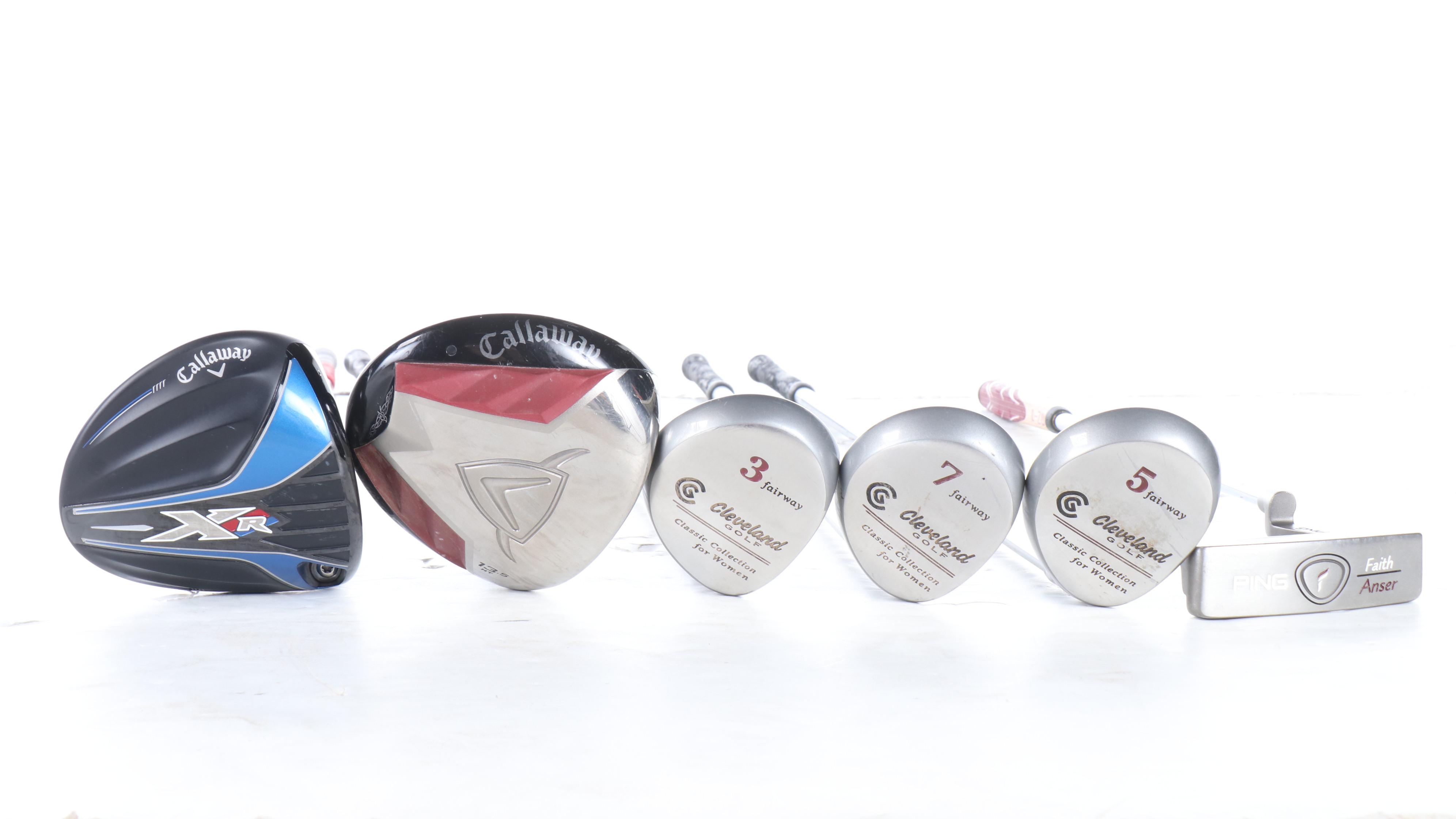 Ping, Callaway, Fujikura, and More Golf Clubs in Sun Mountain Golf Bag