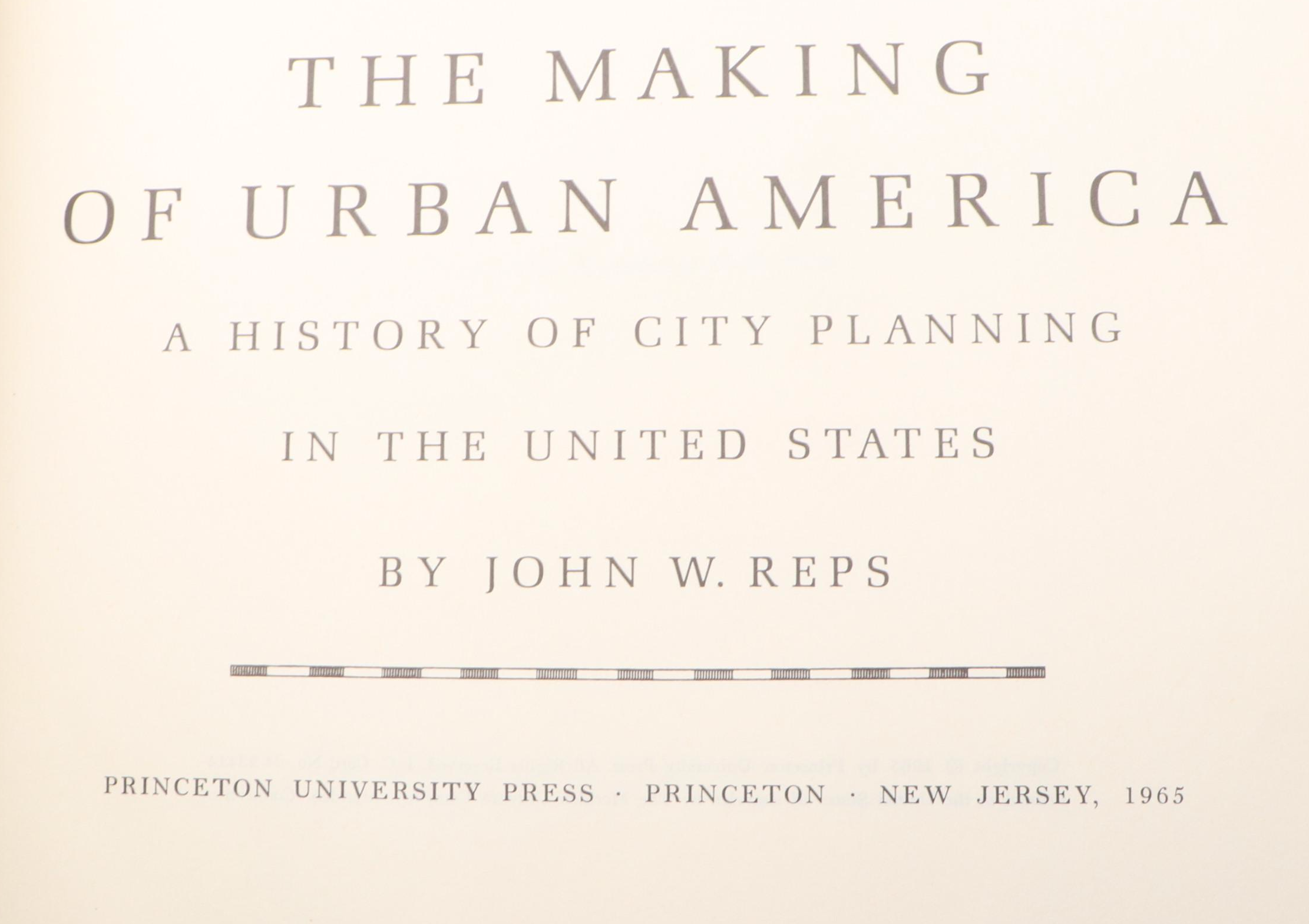 "The Making of Urban America" by John W. Reps and More Nonfiction Books