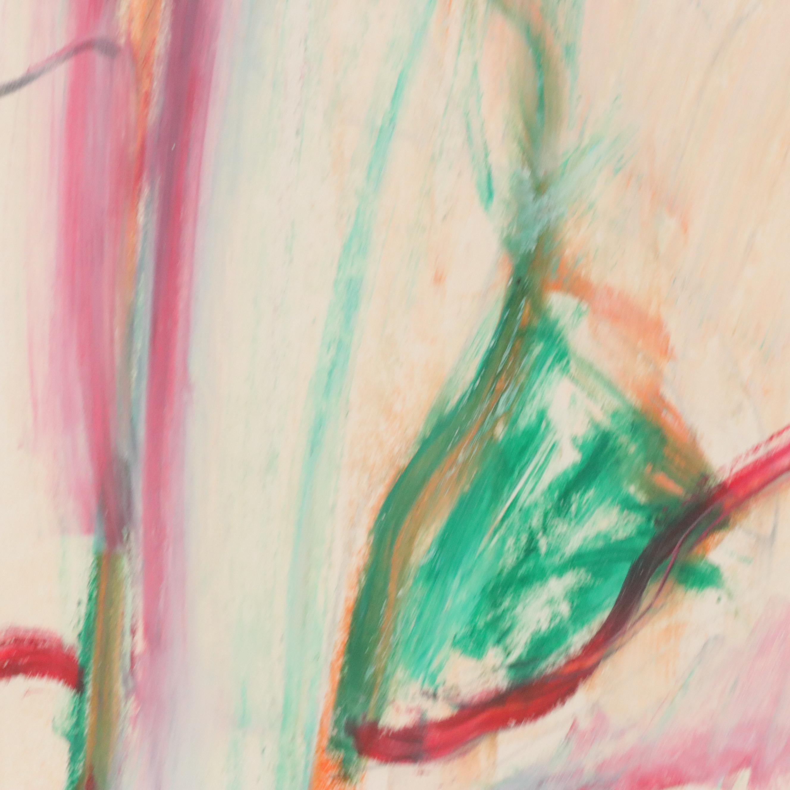 Jack Meanwell Oil Pastel Drawing of Reclining Figure, 1984