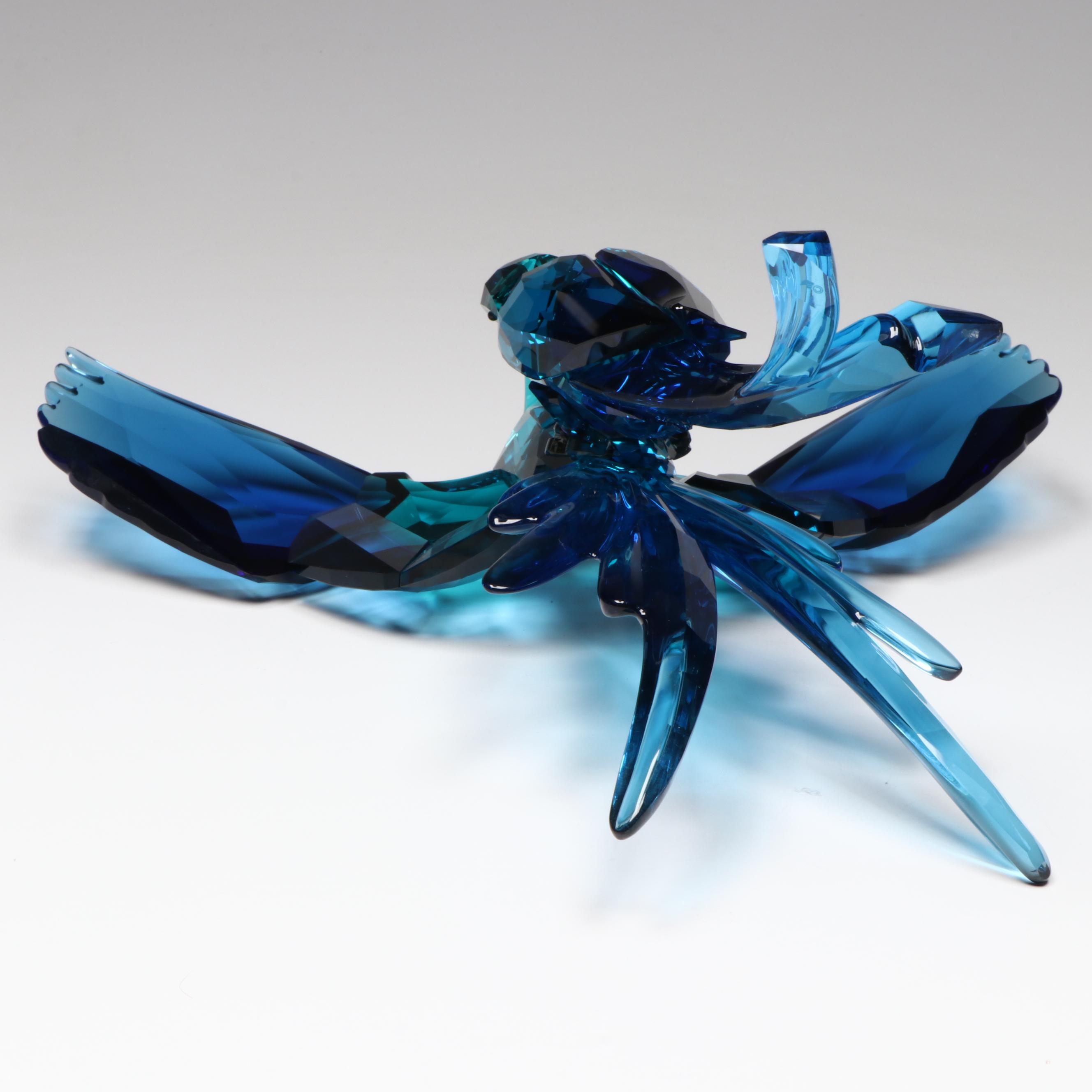 Swarovski Crystal "Blue Parrots" Figurine