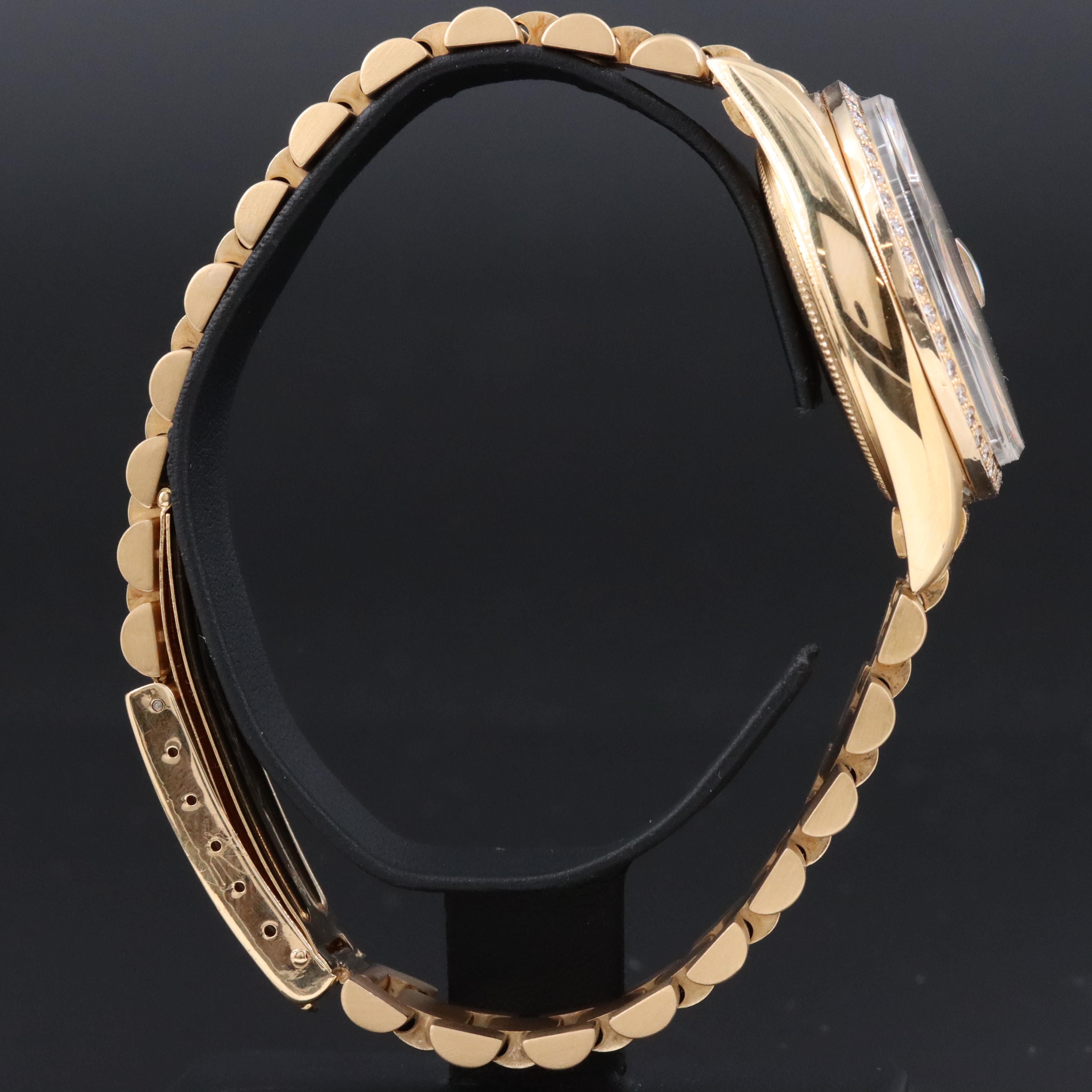 1967 Rolex Day-Date Custom 1.00 CTW Diamond Case Watch