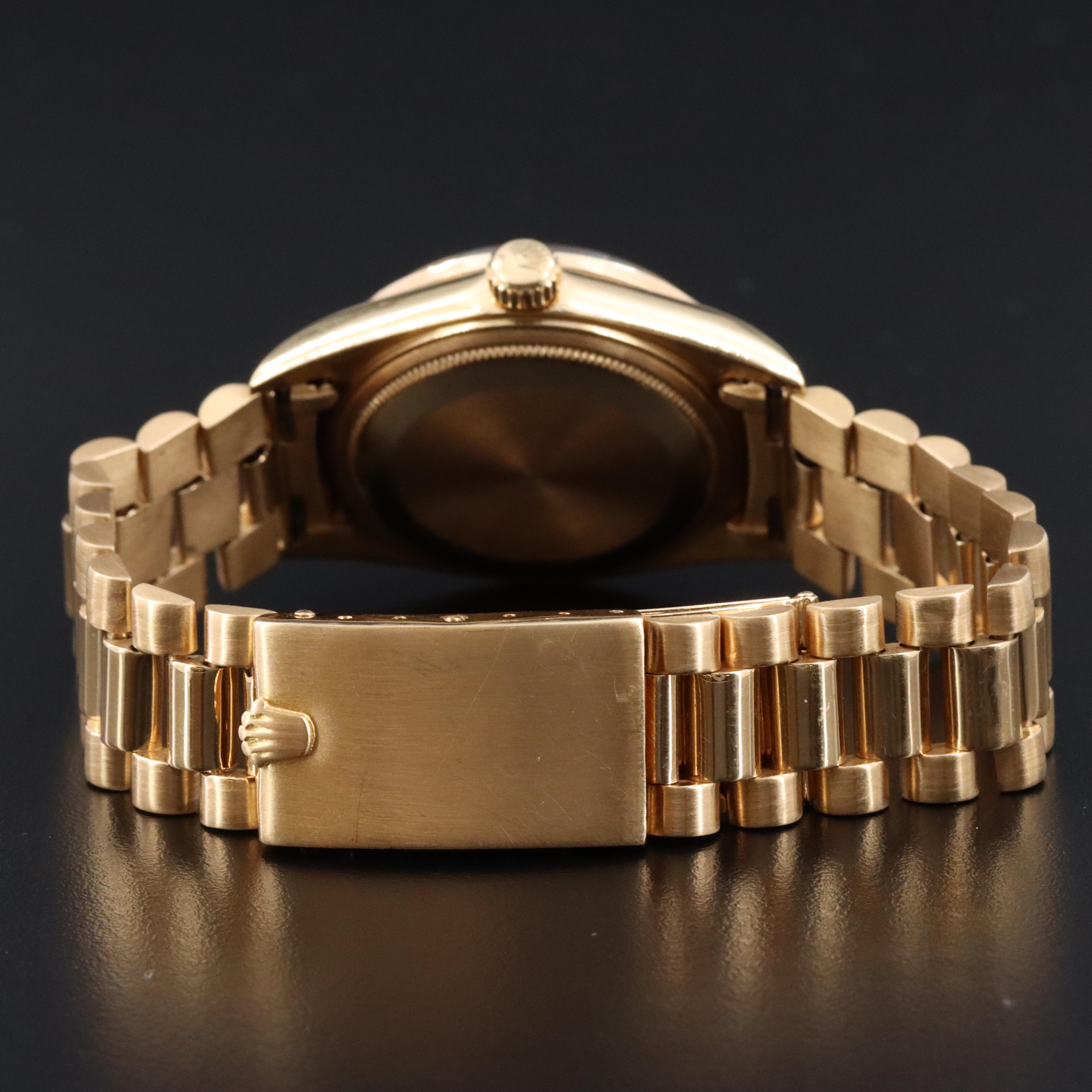 1967 Rolex Day-Date Custom 1.00 CTW Diamond Case Watch