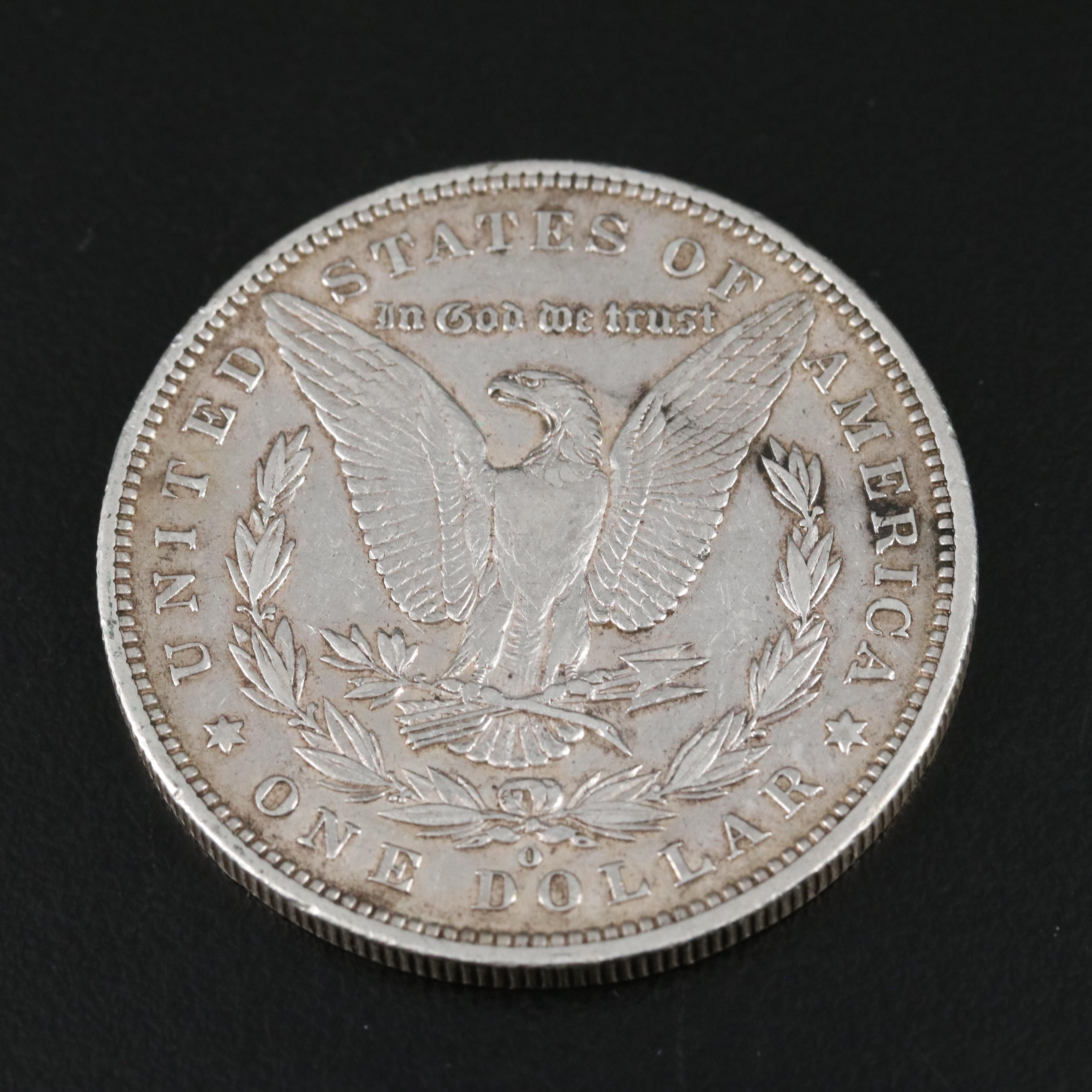 Two Morgan Dollars 1888-O, 1899-S, and a 1927 Peace Dollar