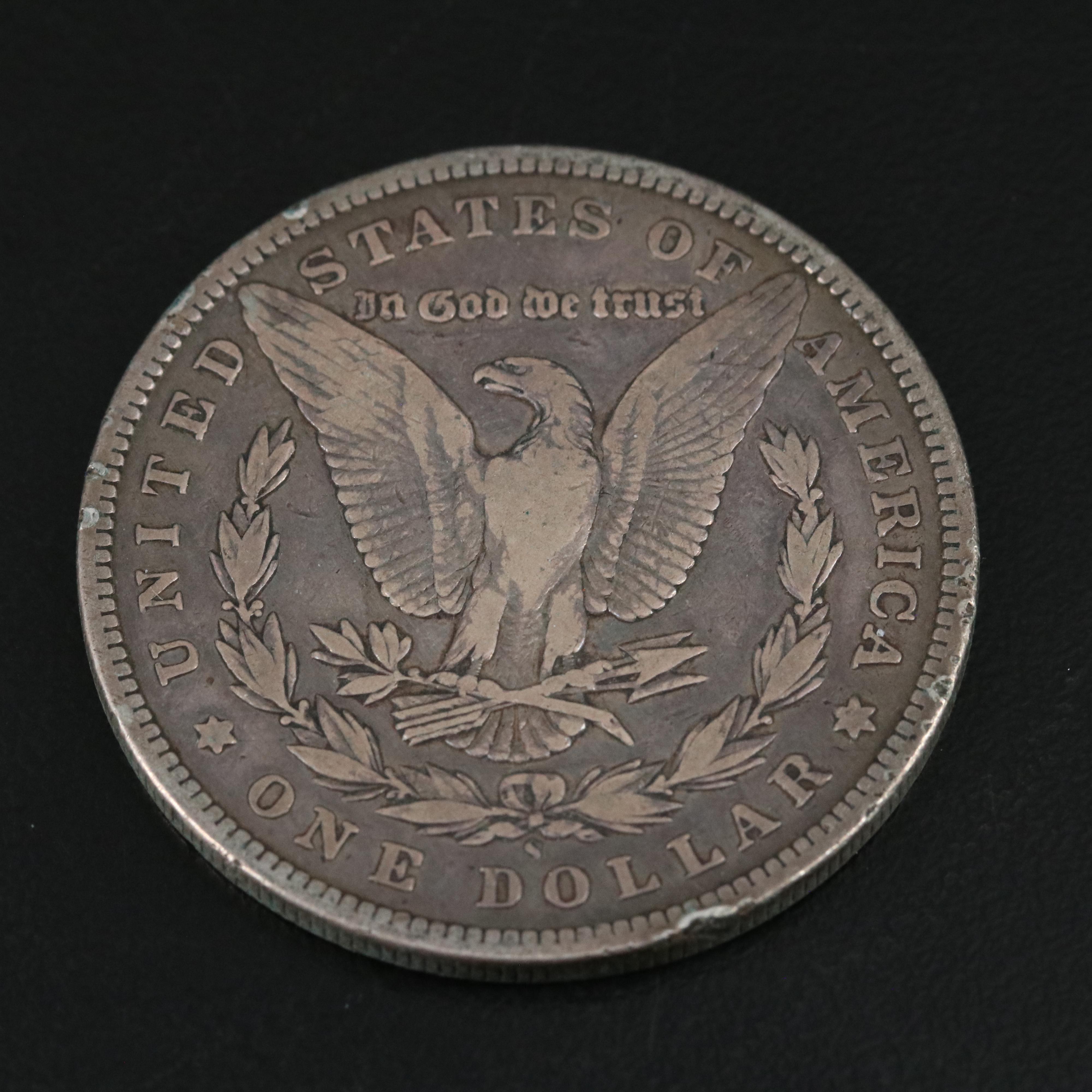 Two Morgan Dollars 1888-O, 1899-S, and a 1927 Peace Dollar
