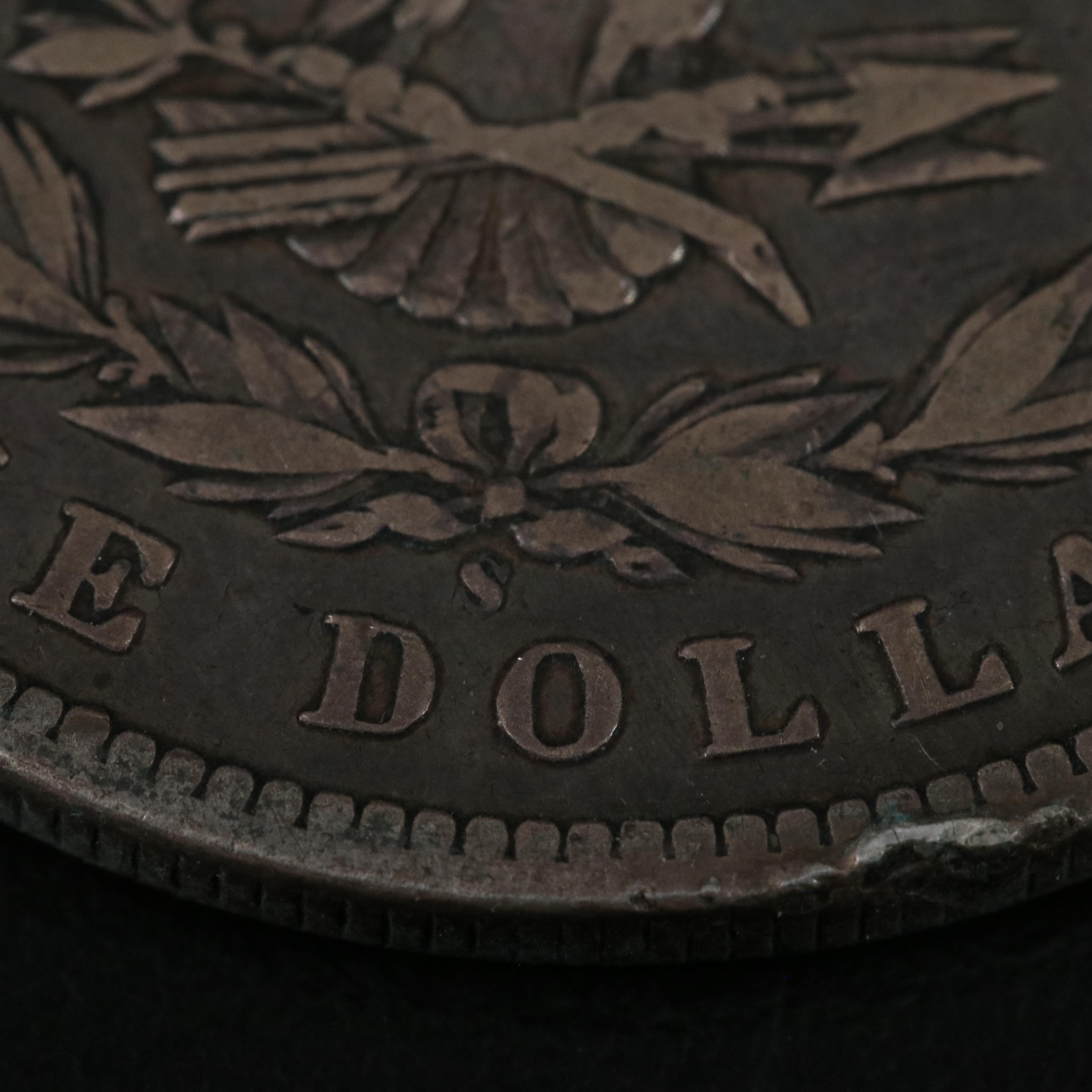 Two Morgan Dollars 1888-O, 1899-S, and a 1927 Peace Dollar