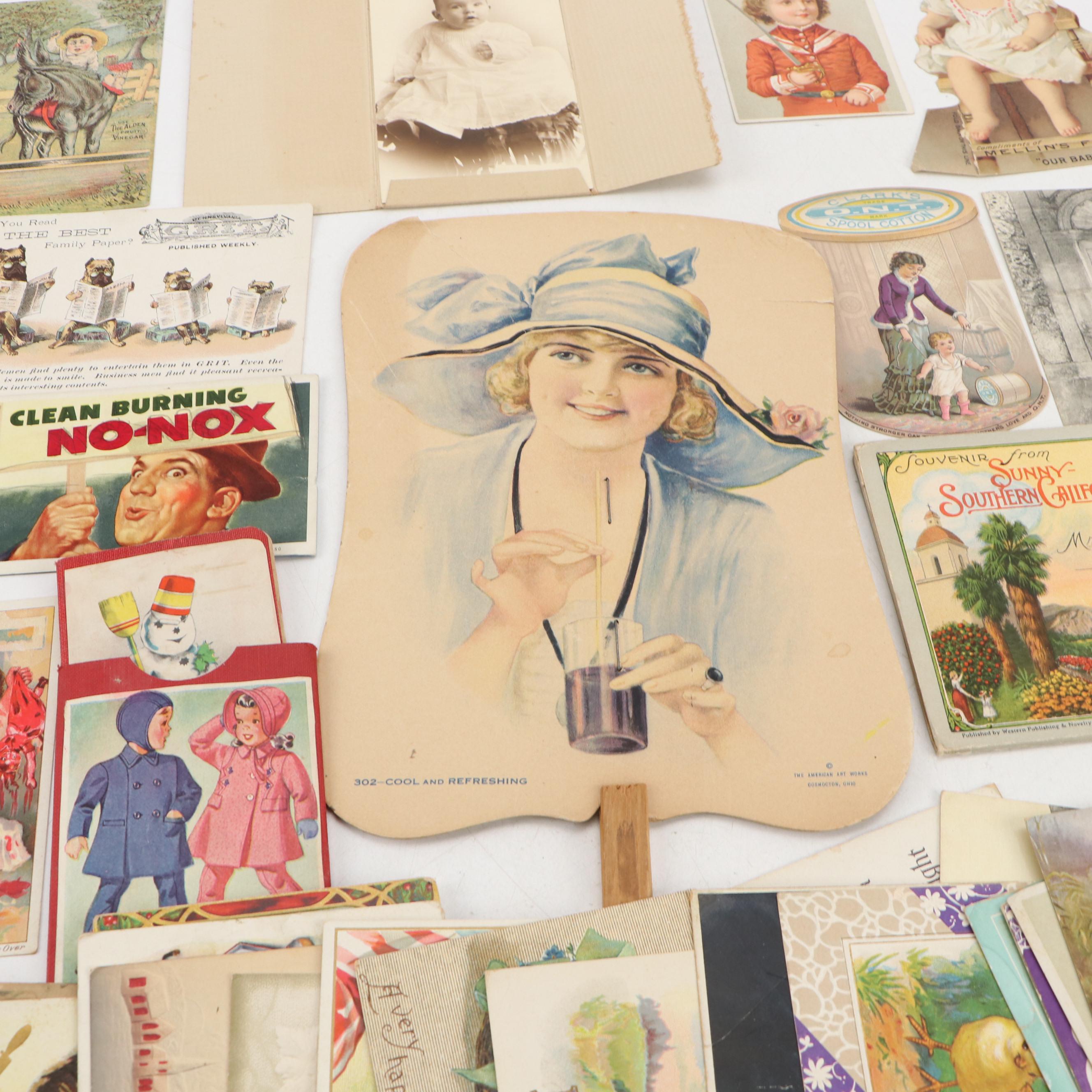 Halloween, Easter and Other Postcards, Advertisements and More, Early 20th C.