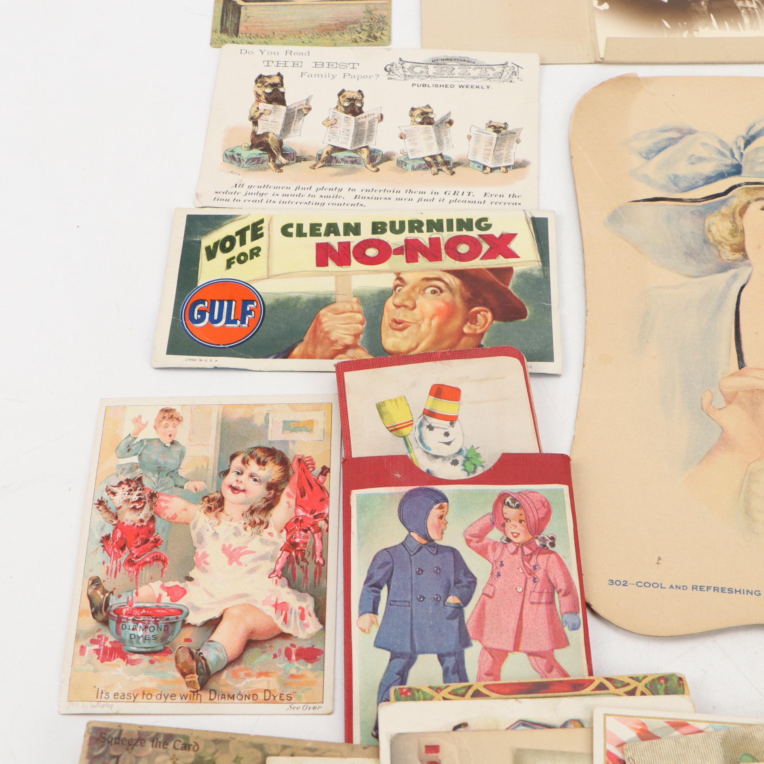 Halloween, Easter and Other Postcards, Advertisements and More, Early 20th C.