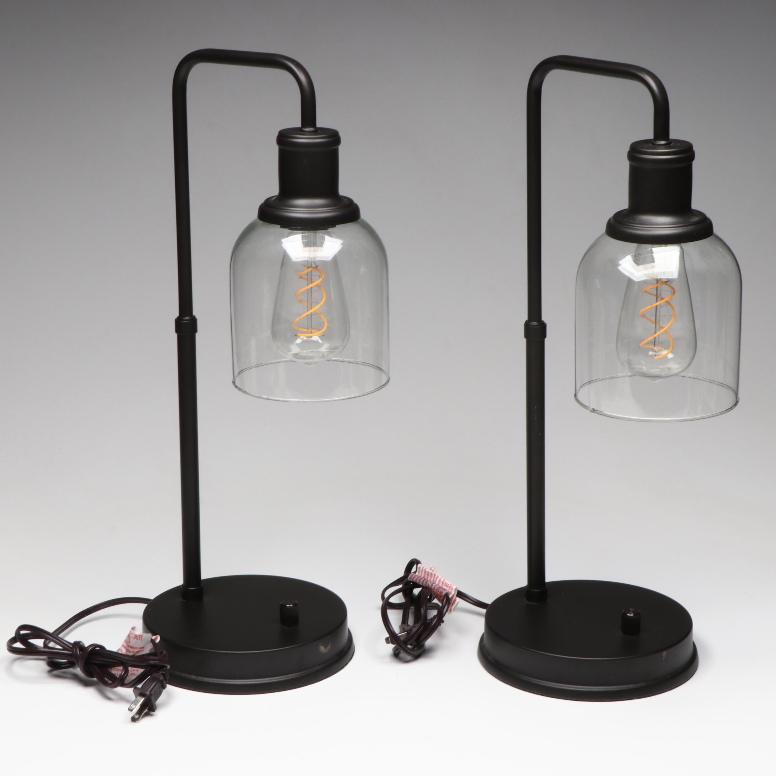 Industrial Style Table Lamps with USB Port
