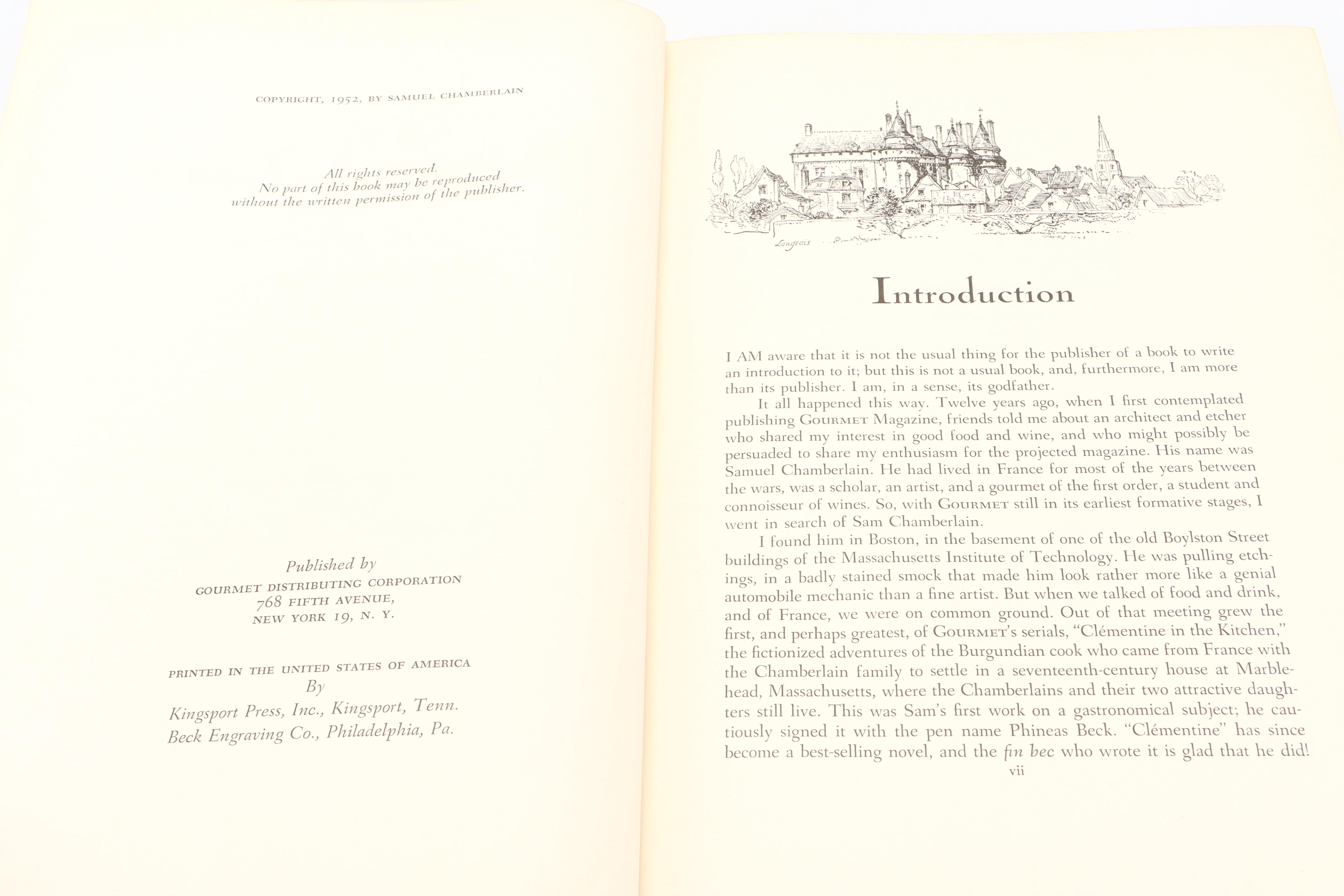 "Bouquet de France" by Samuel Chamberlain and More Cookbooks