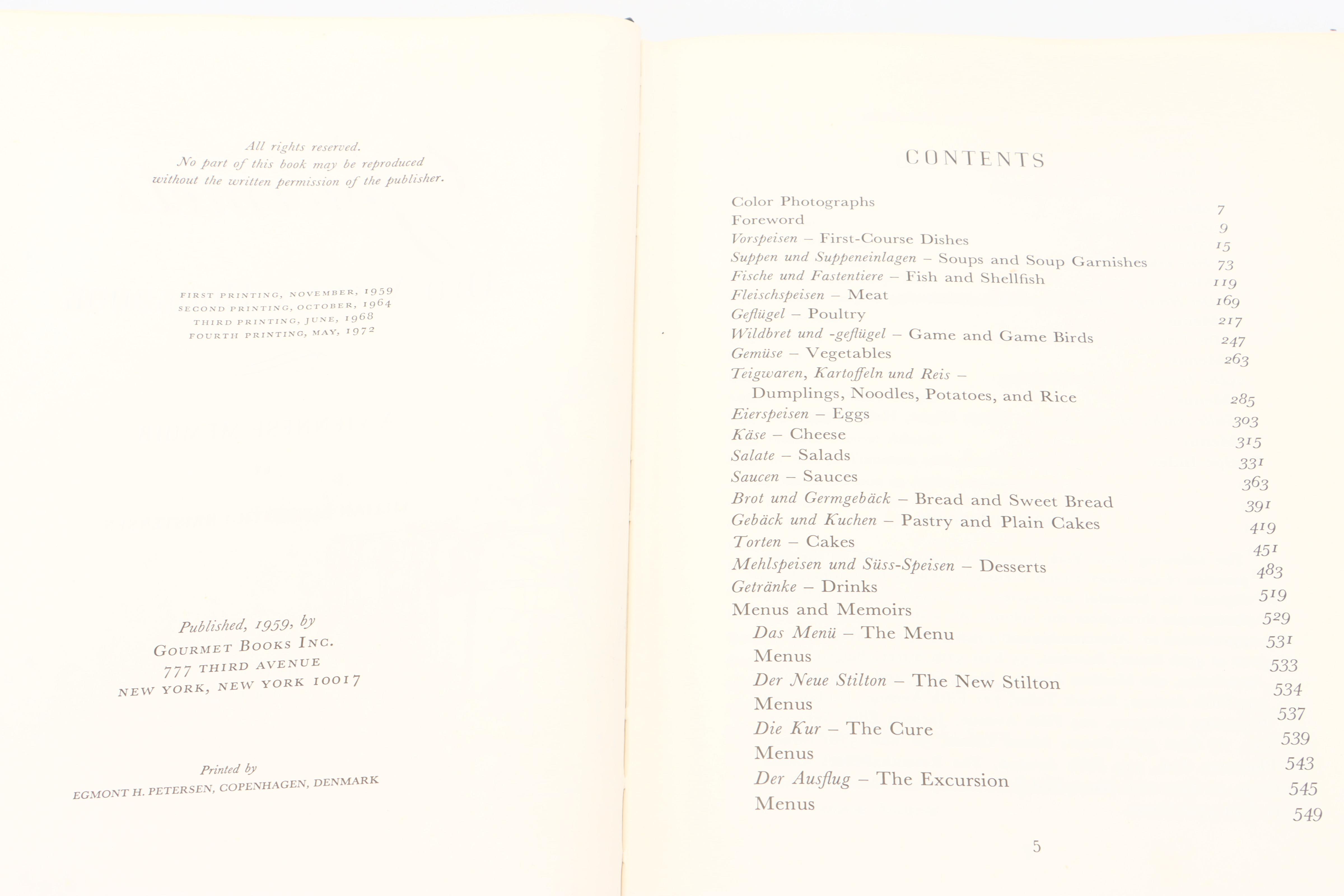 "Bouquet de France" by Samuel Chamberlain and More Cookbooks