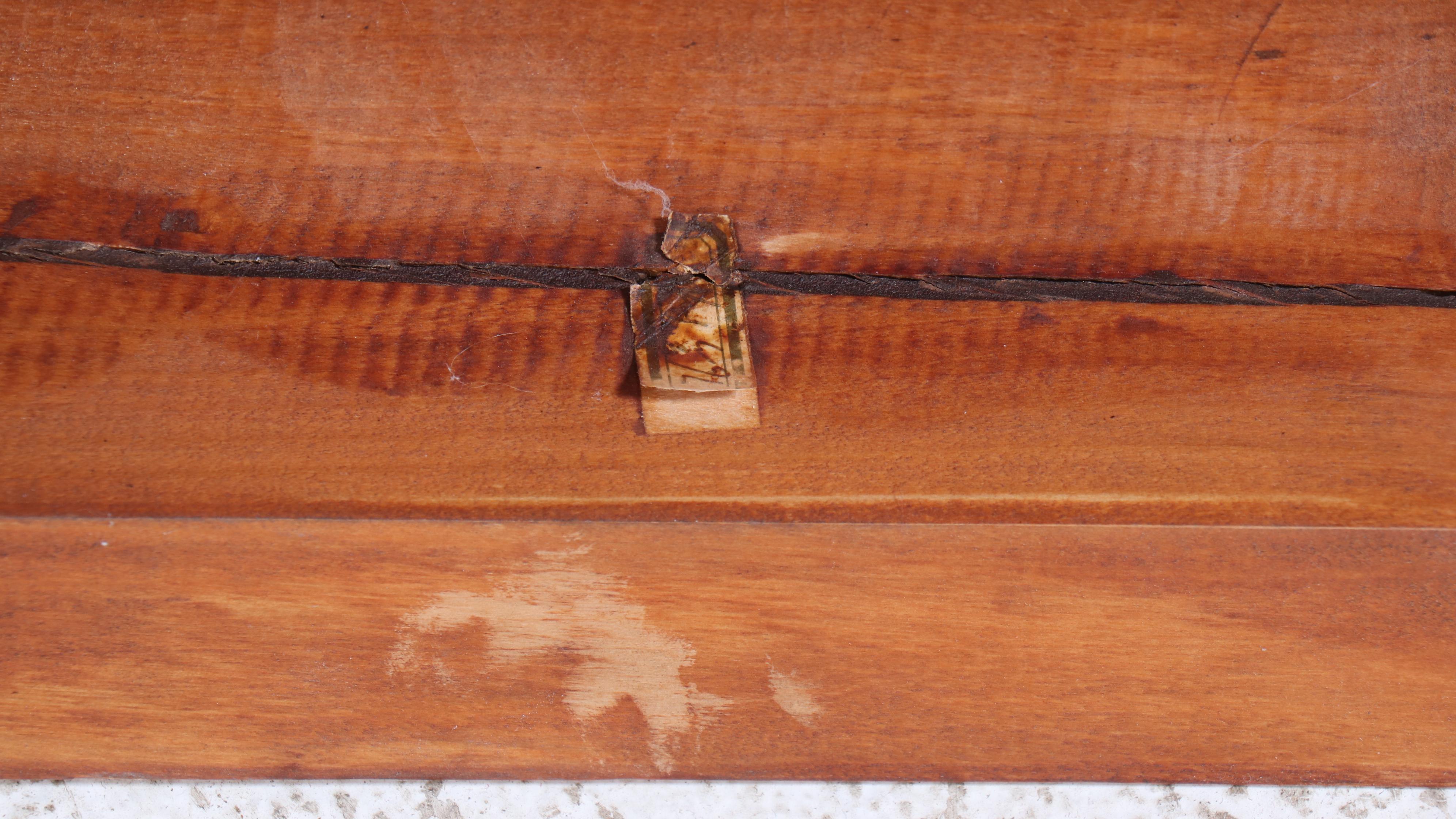 Chinese Elm and Caned Side Table