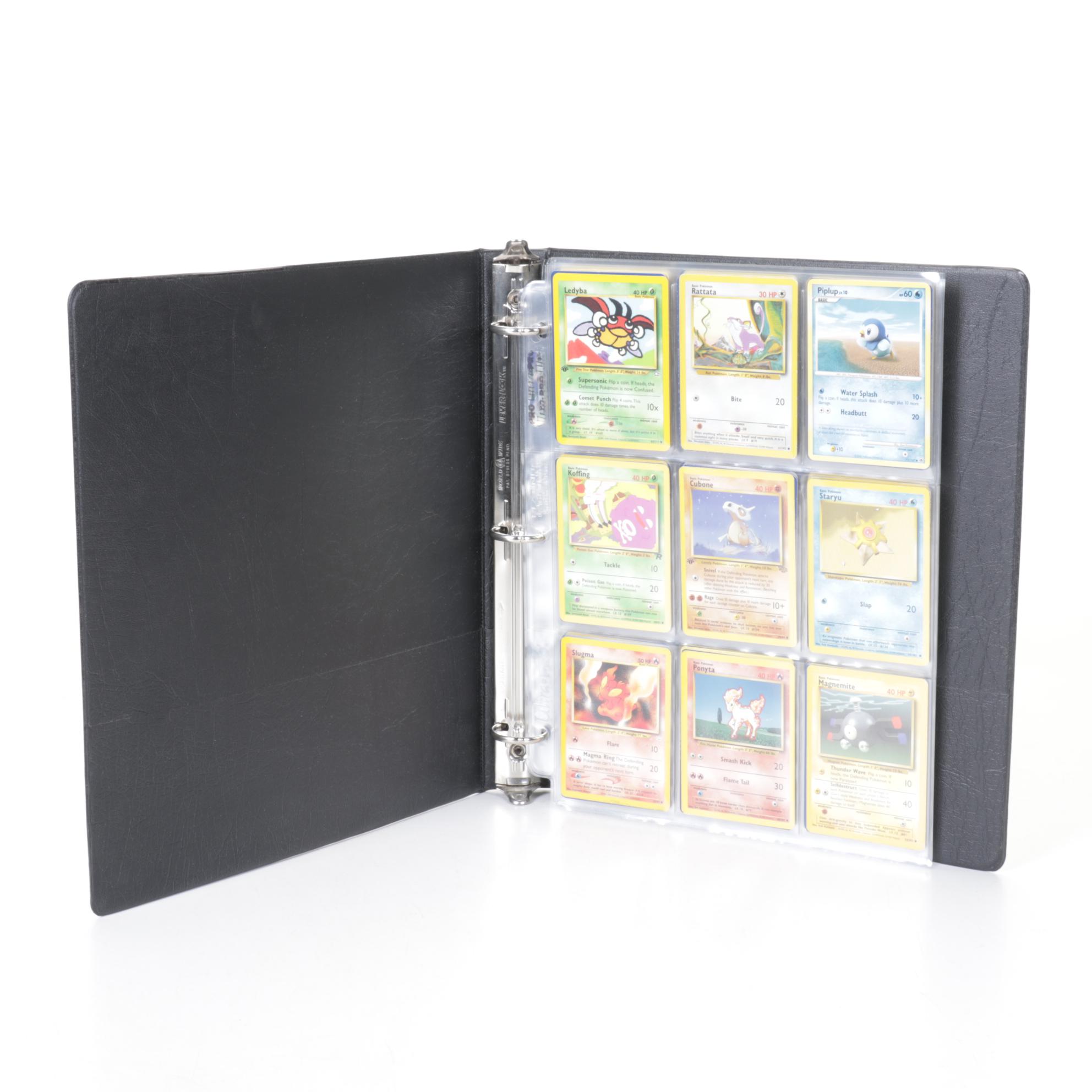 English & Korean Pokémon Card Collection Featuring Base & Fossil Sets