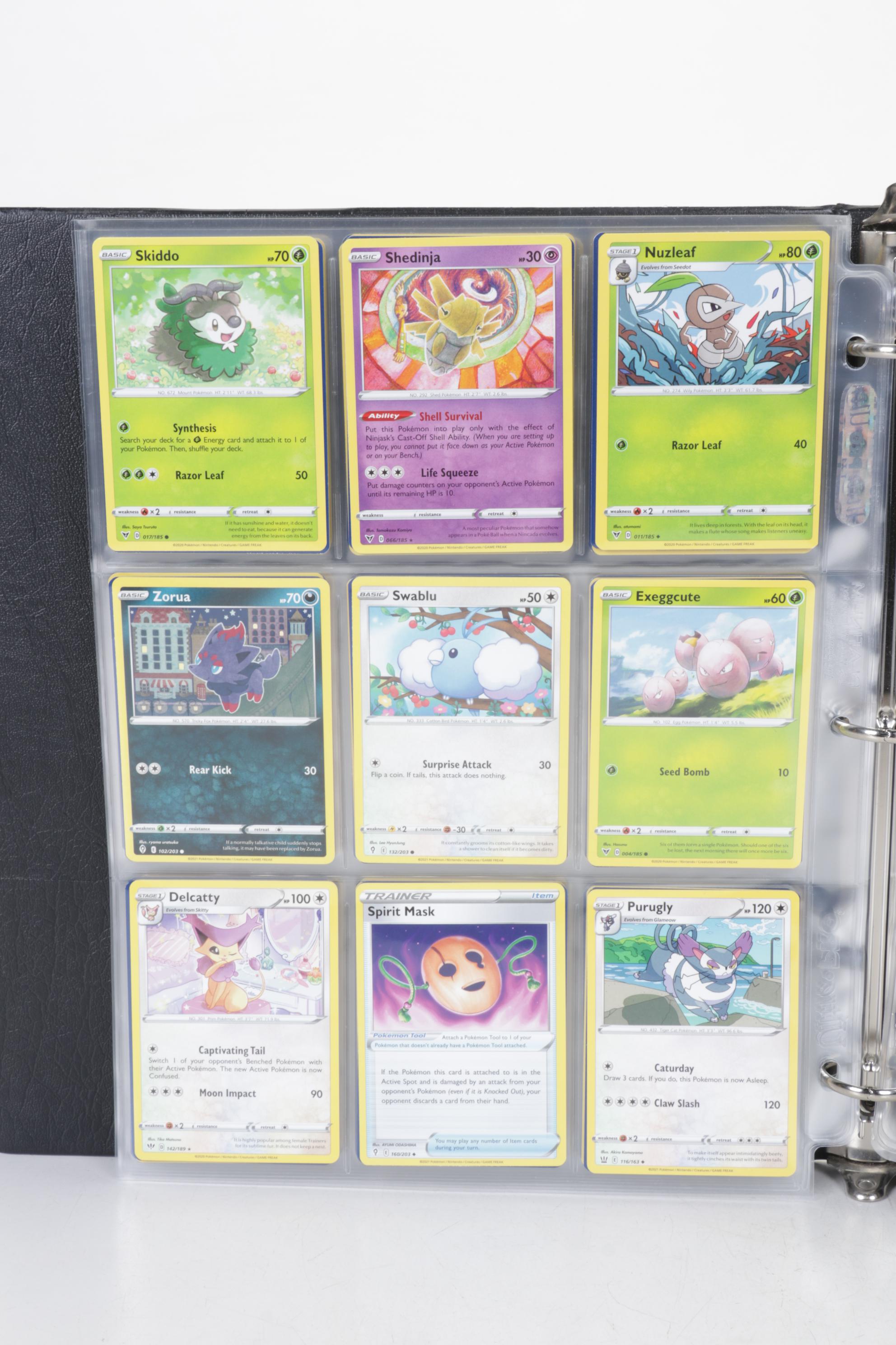English & Korean Pokémon Card Collection Featuring Base & Fossil Sets