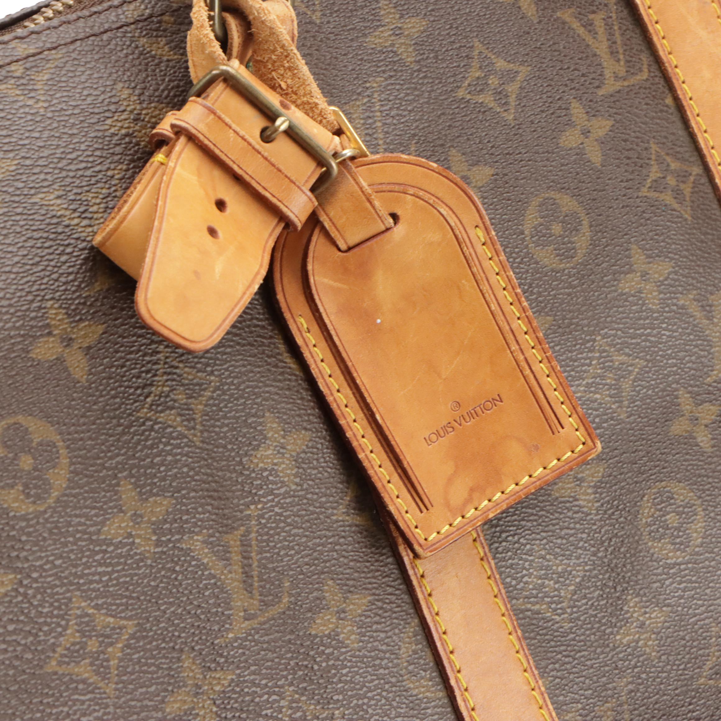 Louis Vuitton Keepall 50 Travel Bag in Monogram Canvas and Leather