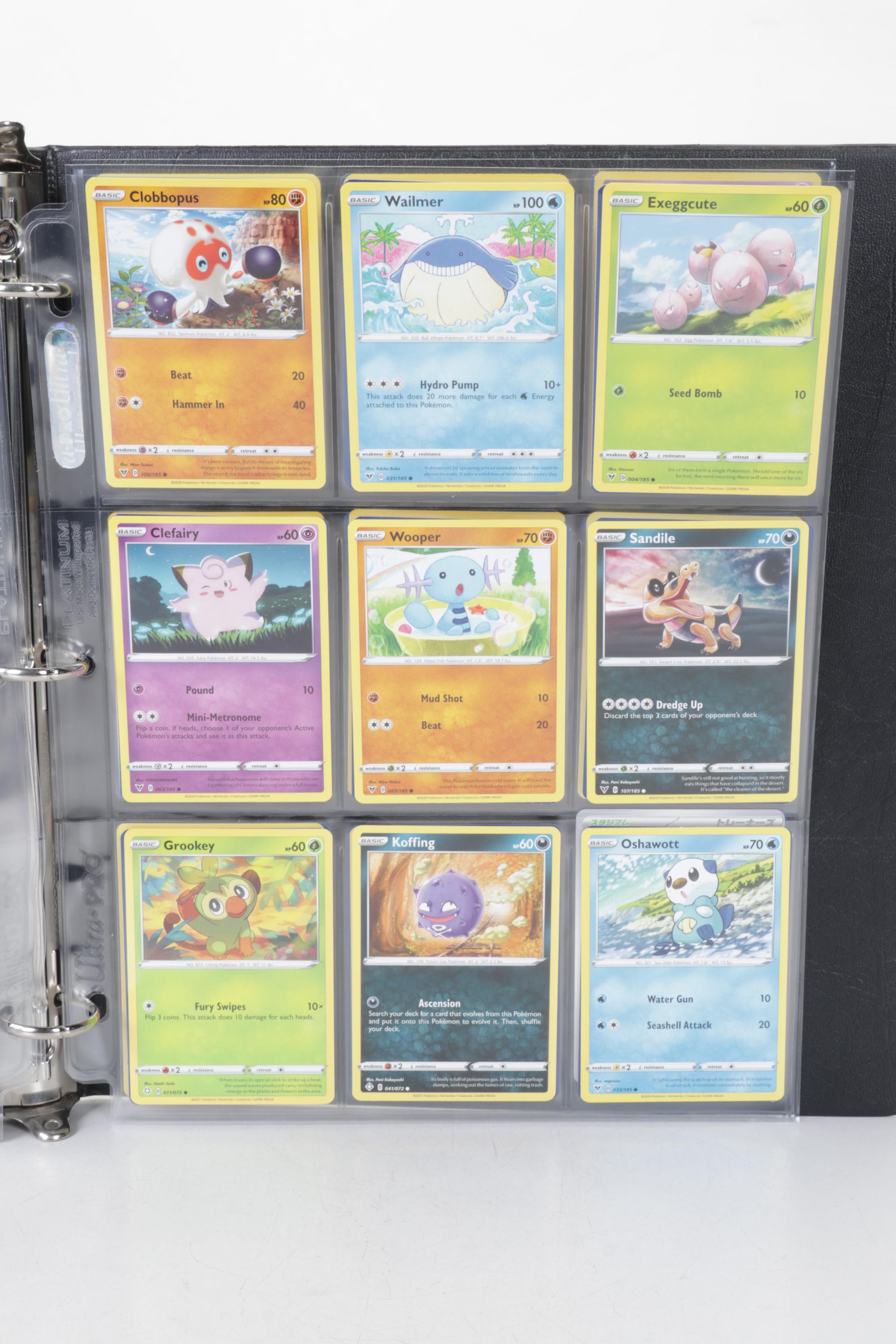 English & Korean Pokémon Card Collection Featuring Base & Fossil Sets