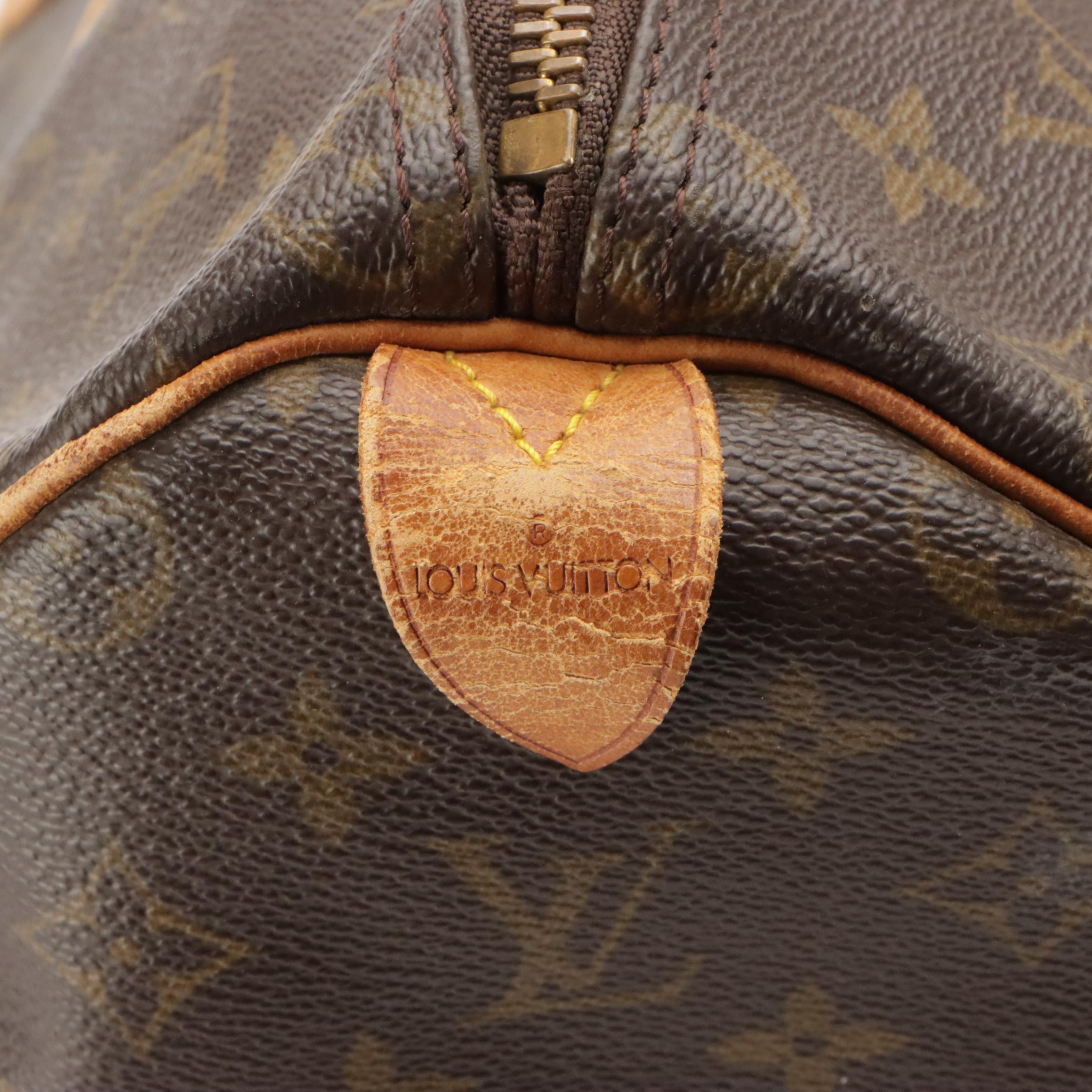 Louis Vuitton Keepall 50 Travel Bag in Monogram Canvas and Leather