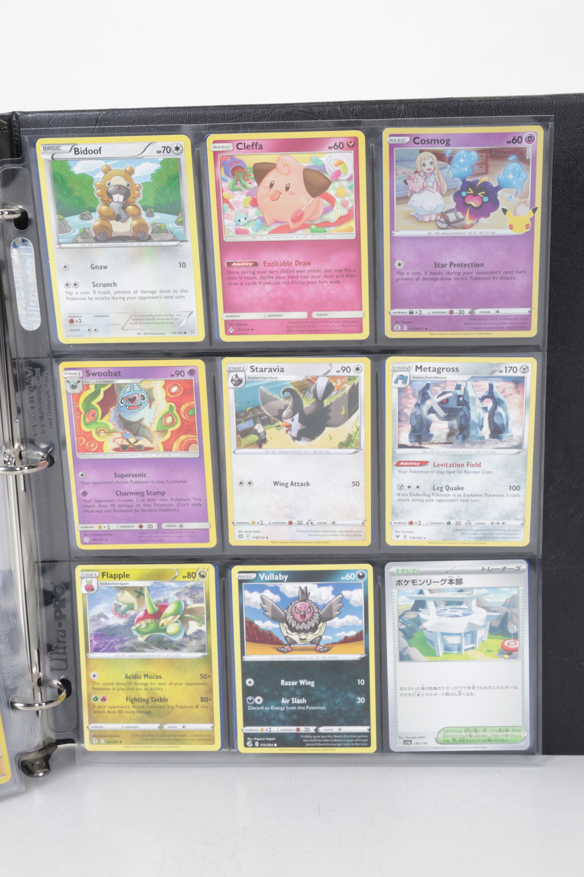 English & Korean Pokémon Card Collection Featuring Base & Fossil Sets