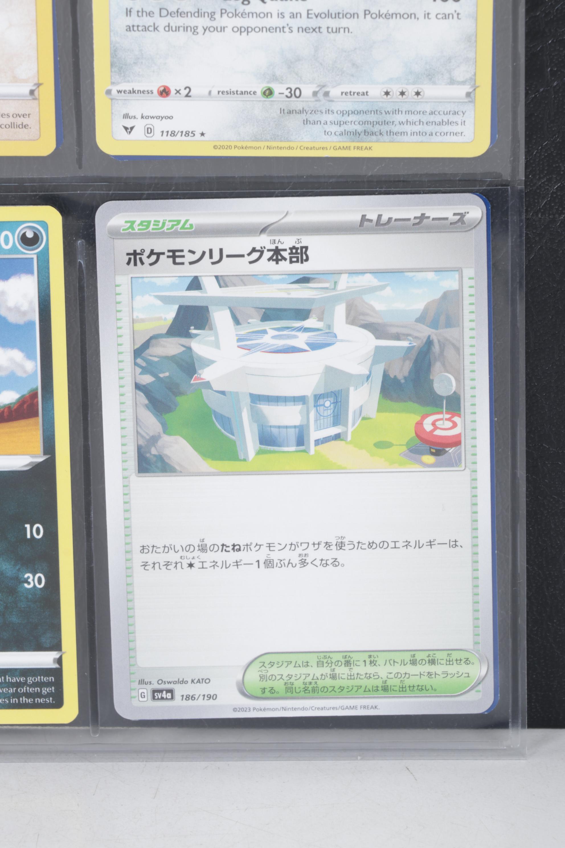 English & Korean Pokémon Card Collection Featuring Base & Fossil Sets