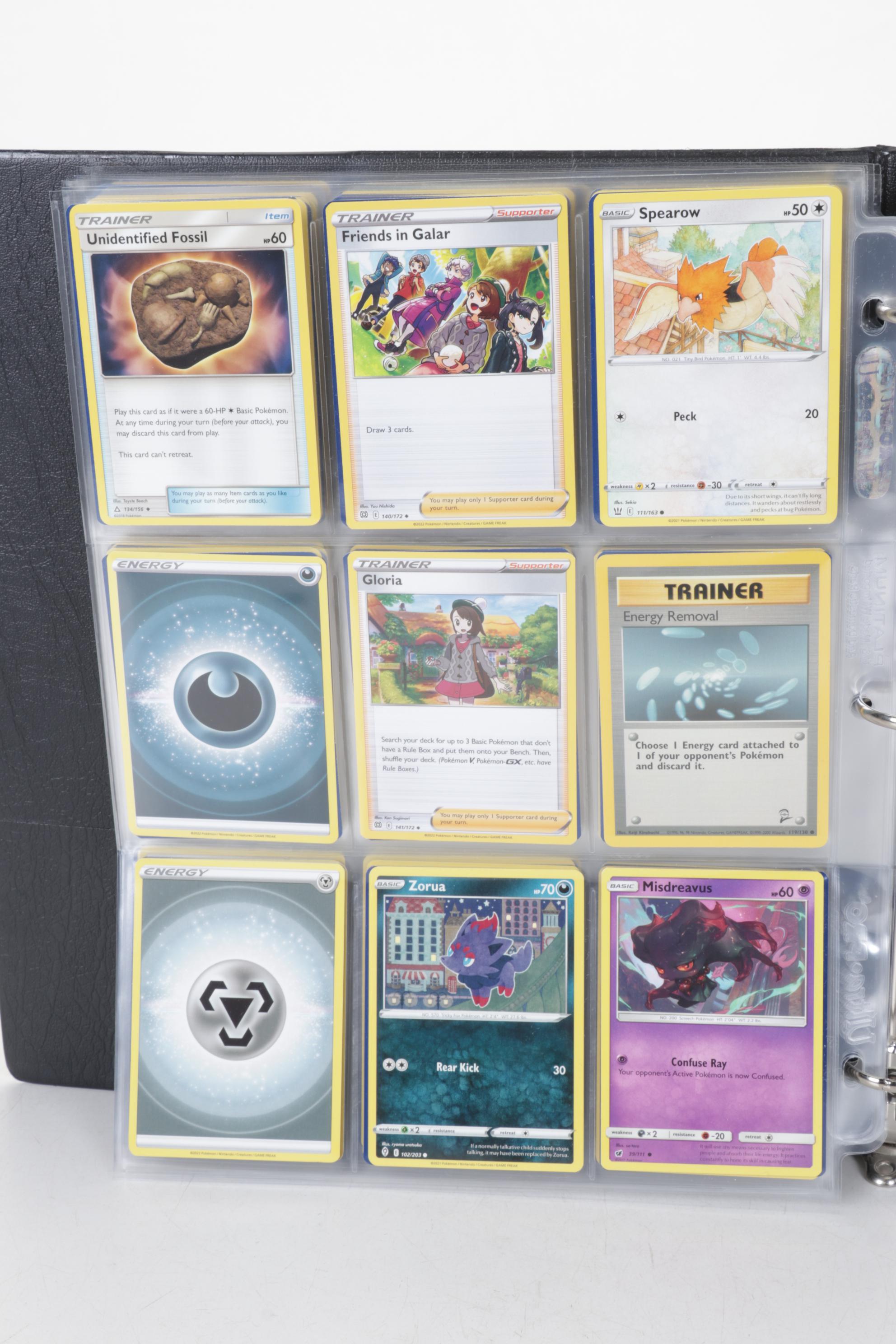 English & Korean Pokémon Card Collection Featuring Base & Fossil Sets