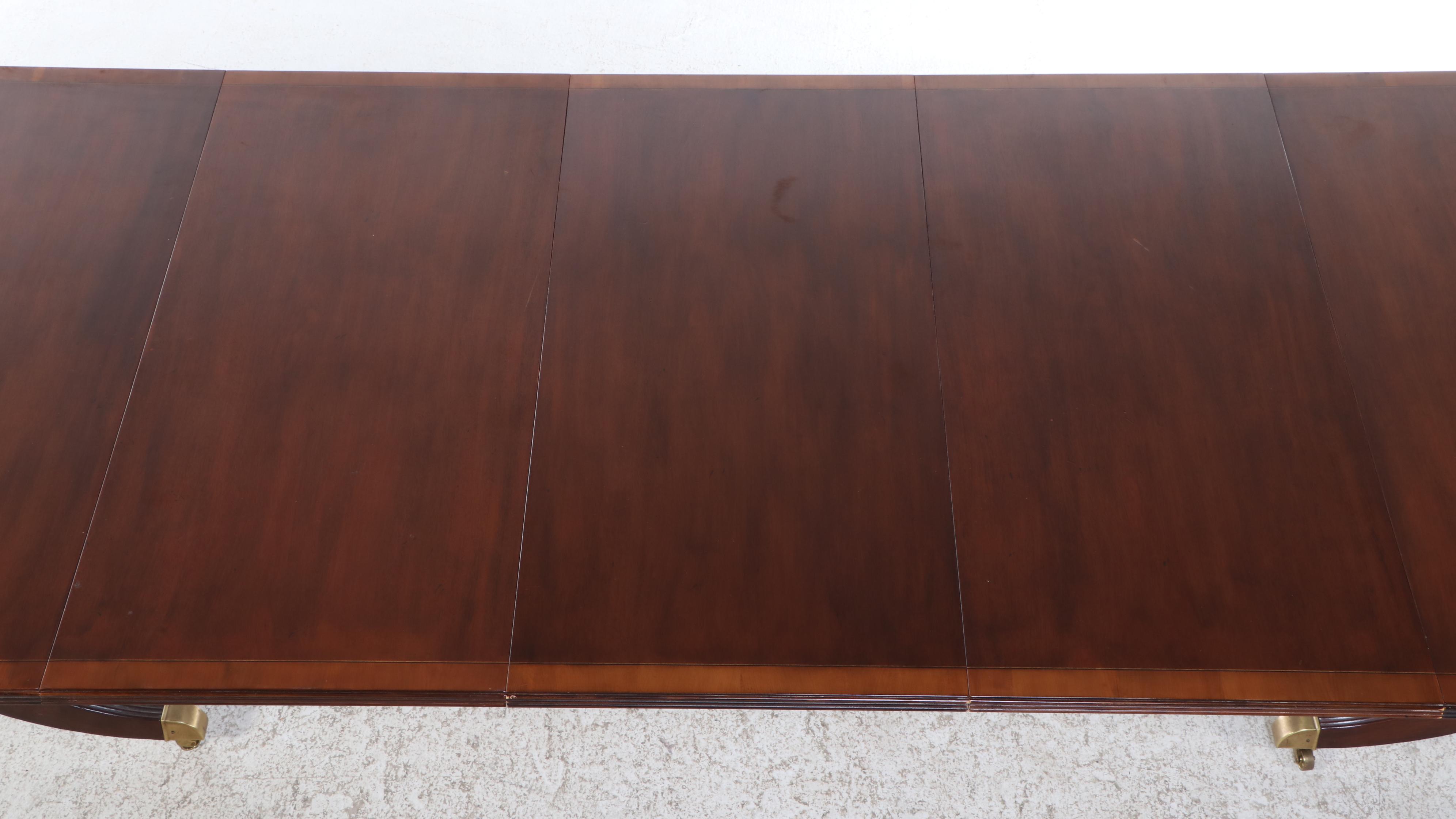 Baker Furniture Collector's Edition Federal Style Mahogany Dining Table