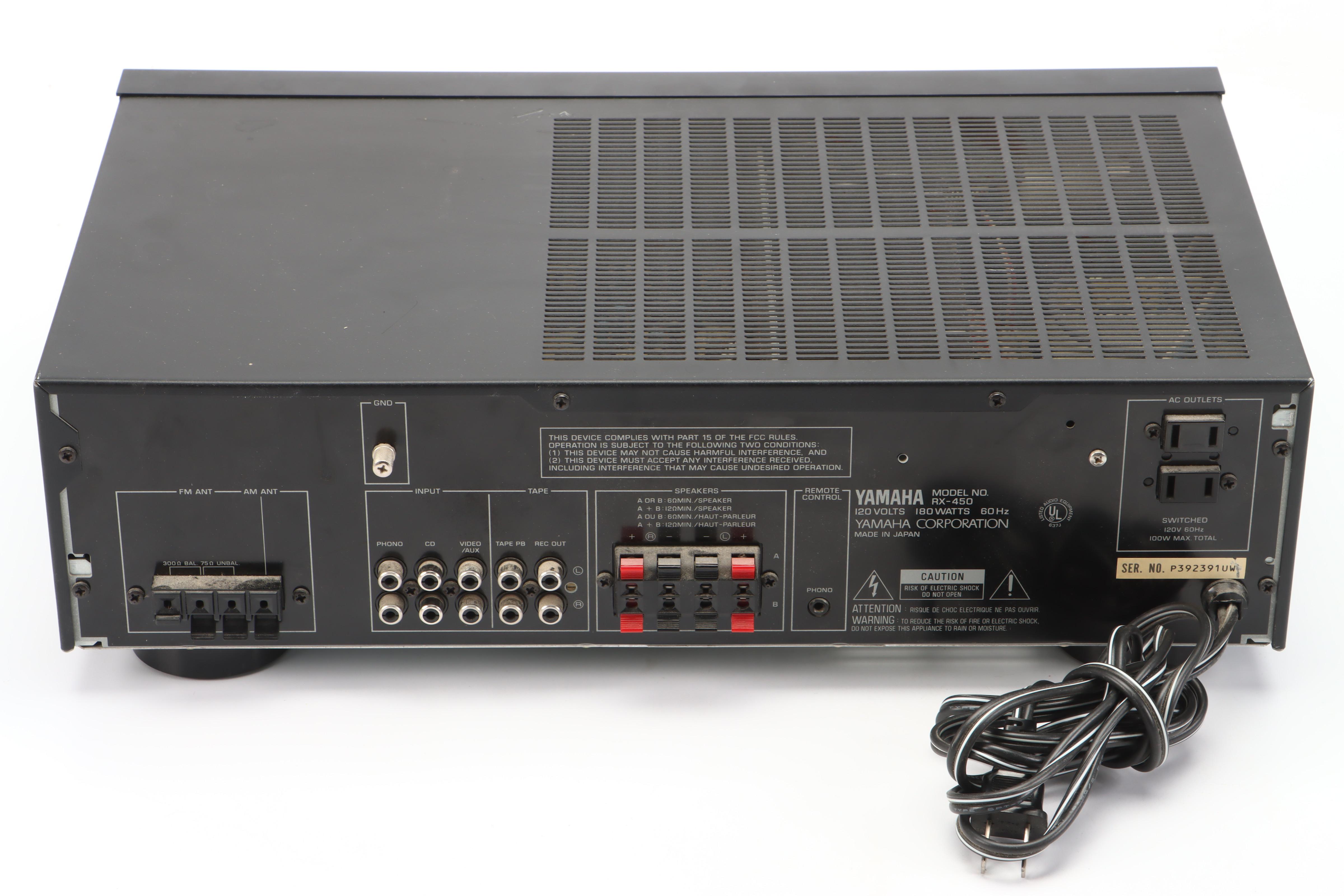 Yamaha RX-450 Stereo Amplifier with Russound Speaker Selector and More
