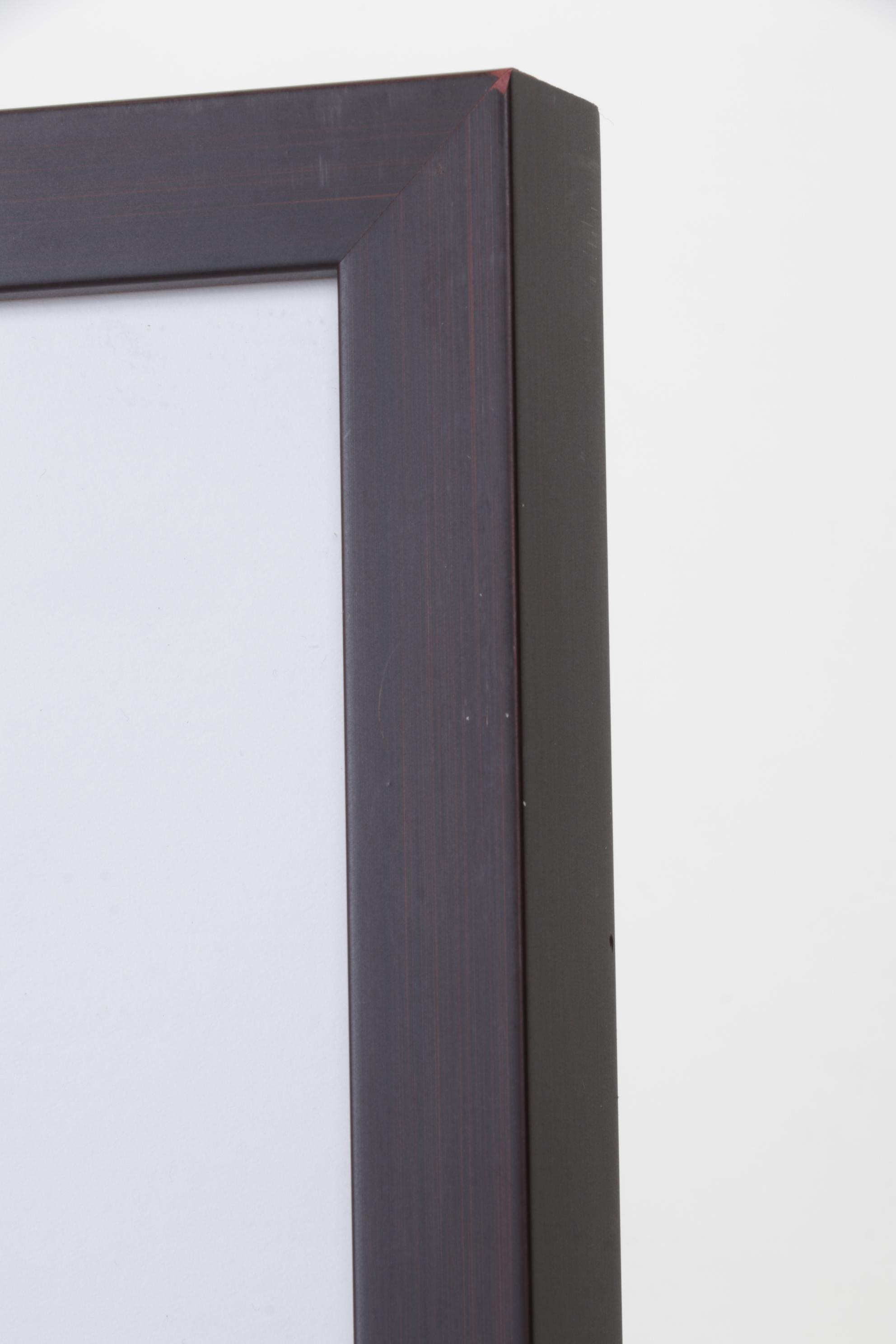 Retro-Futuristic "Enceladus" Travel Poster in Frame