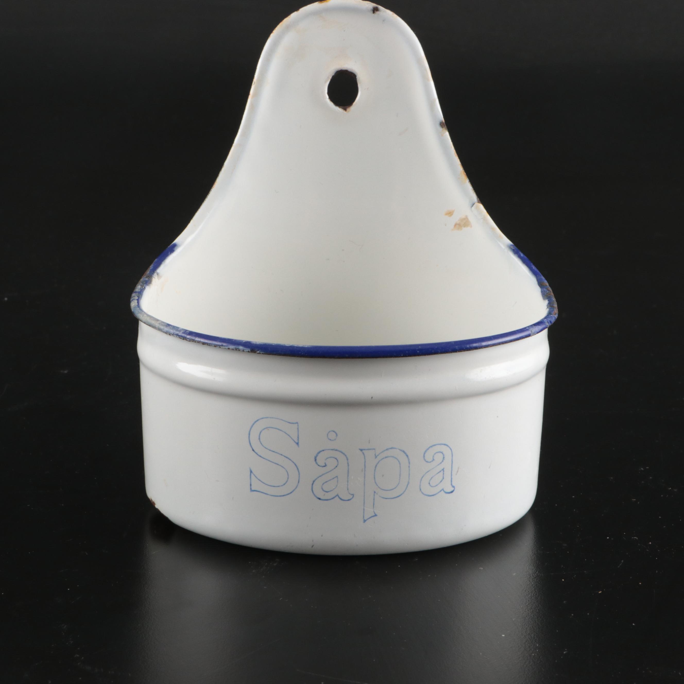 Kockums Soap Hold with Other Enameled Laundry Detergent Holder and Kitchenware