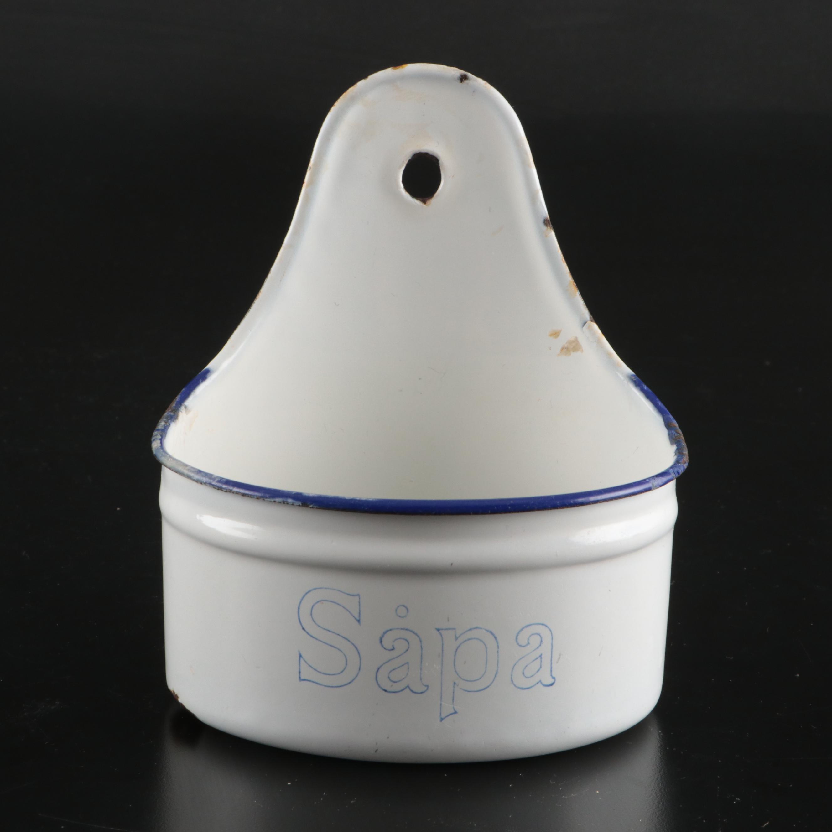 Kockums Soap Hold with Other Enameled Laundry Detergent Holder and Kitchenware