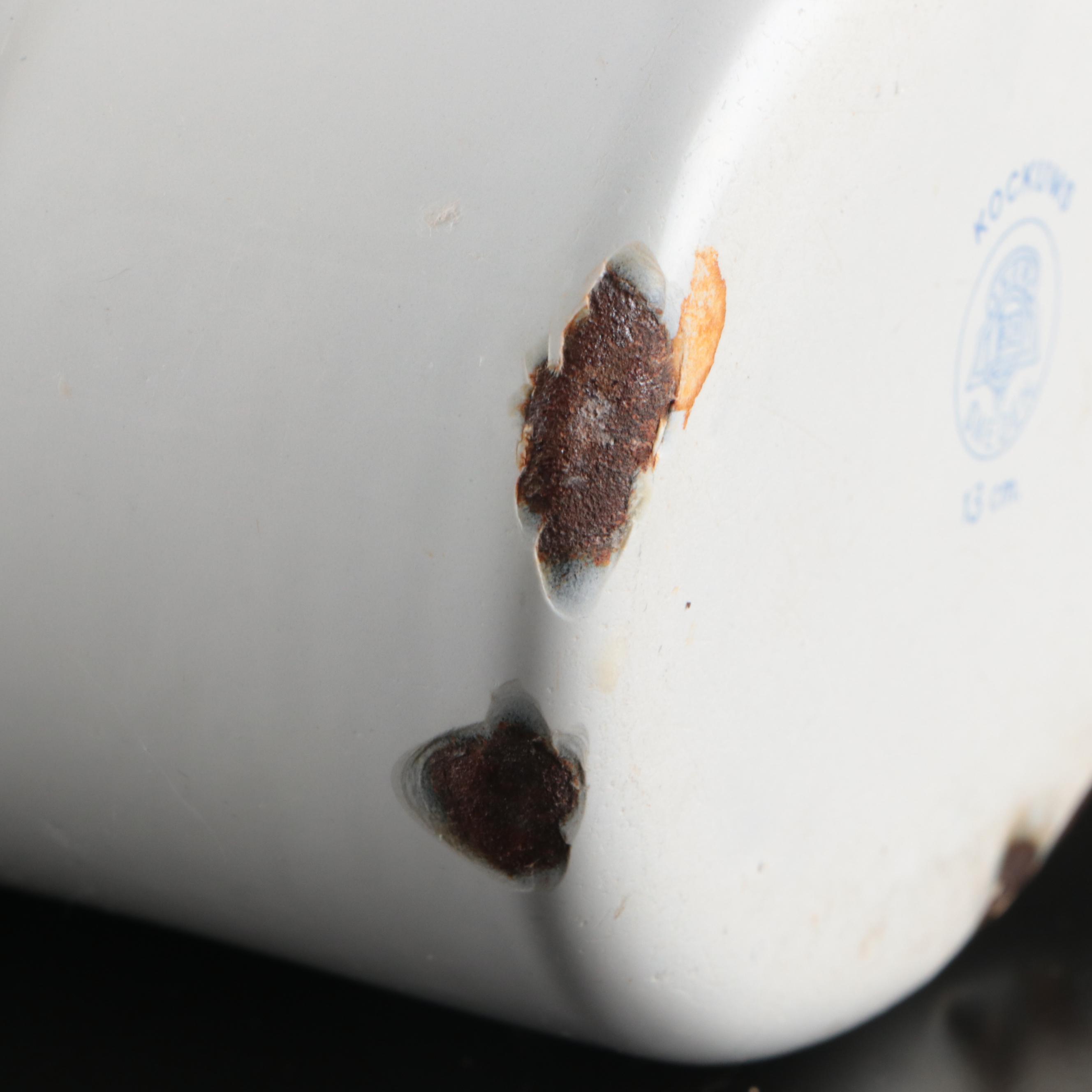 Kockums Soap Hold with Other Enameled Laundry Detergent Holder and Kitchenware