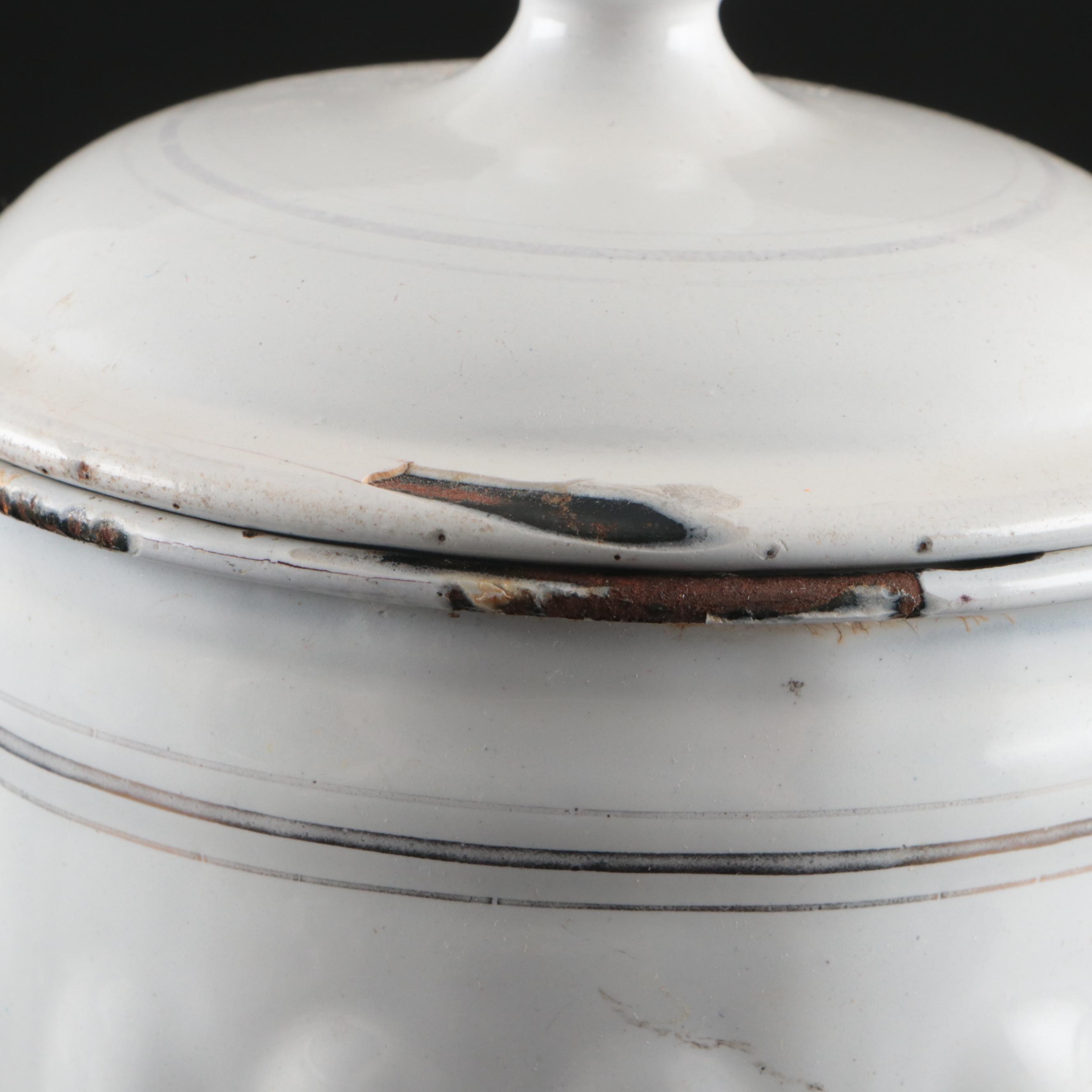 Kockums Soap Hold with Other Enameled Laundry Detergent Holder and Kitchenware