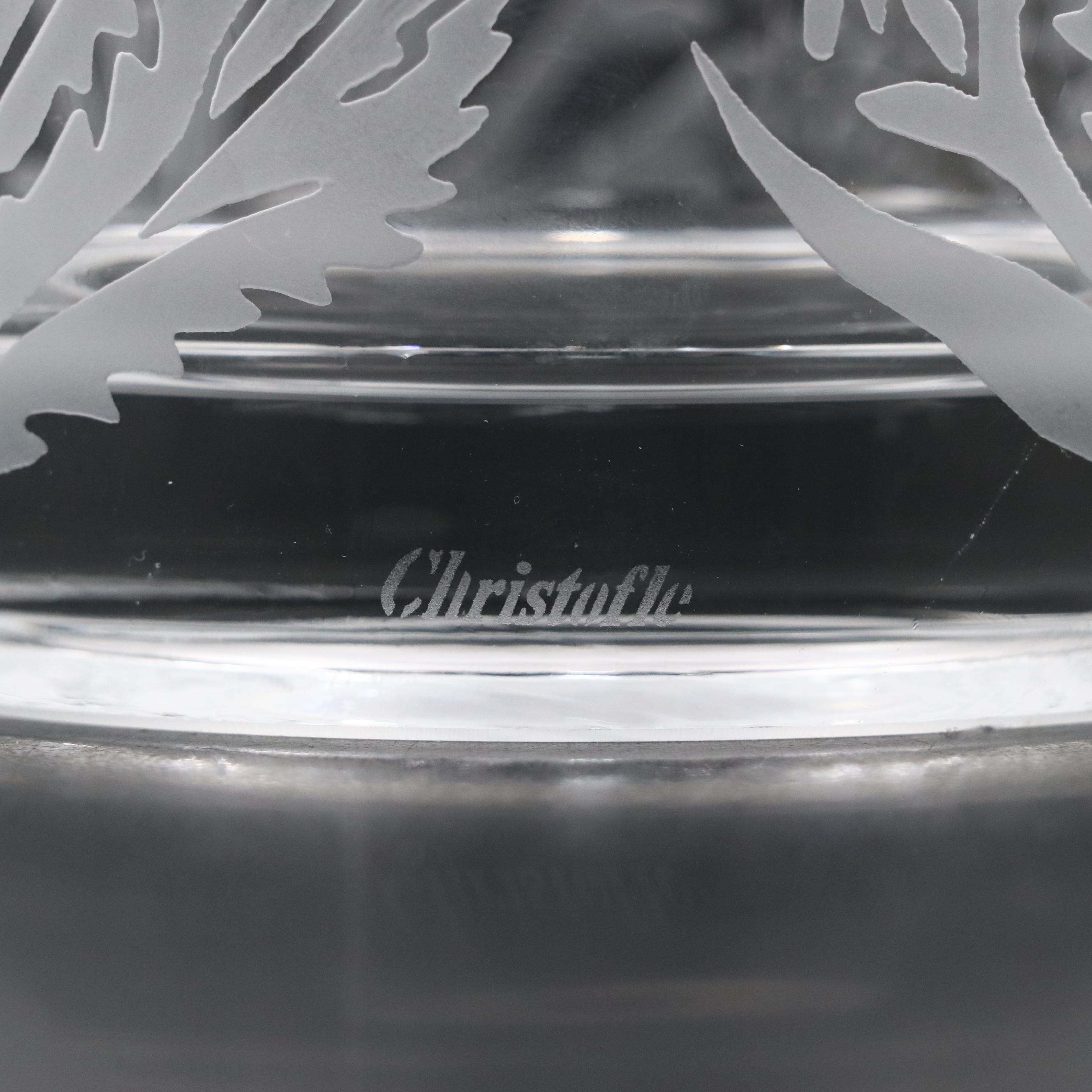 Christofle Crystal Vase