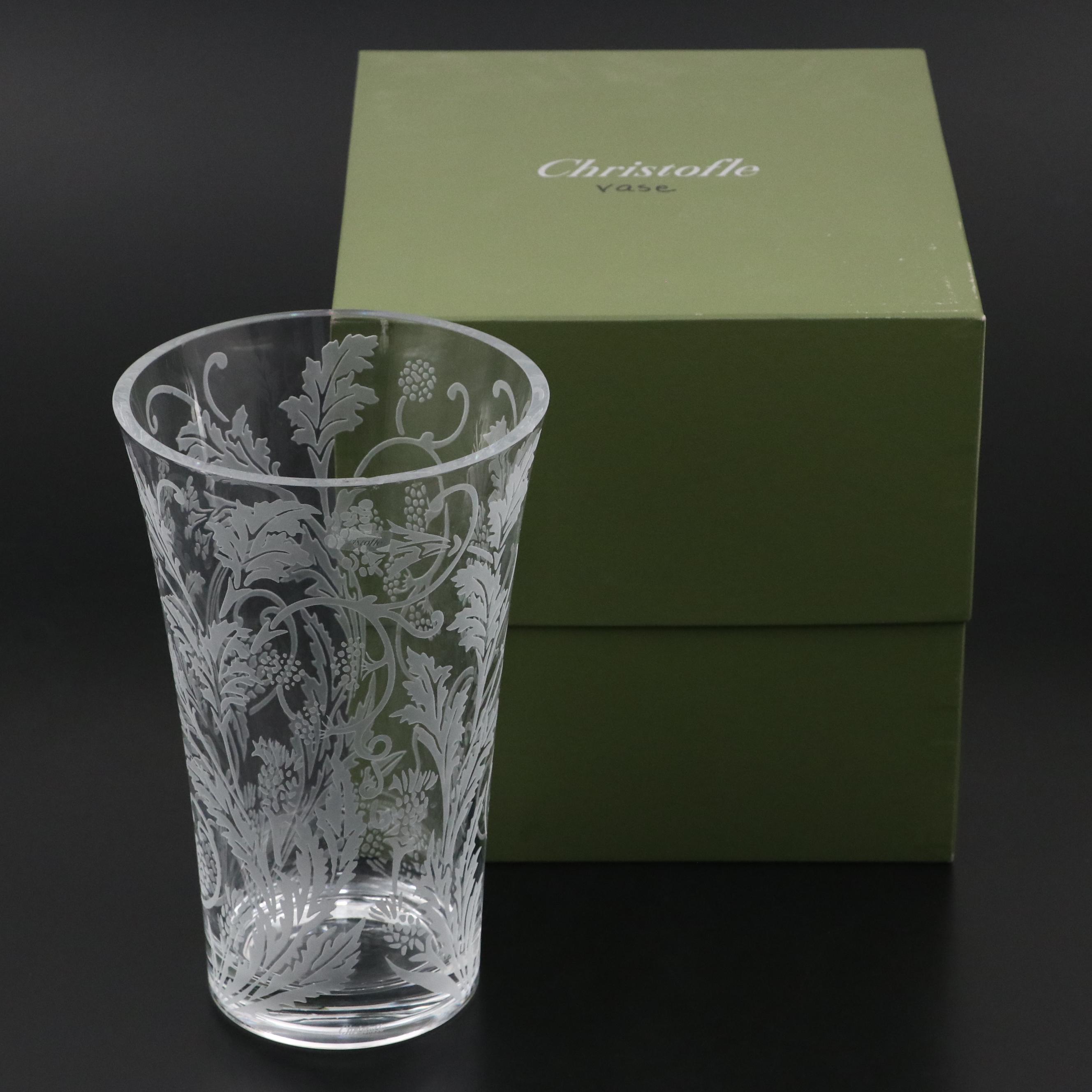 Christofle Crystal Vase